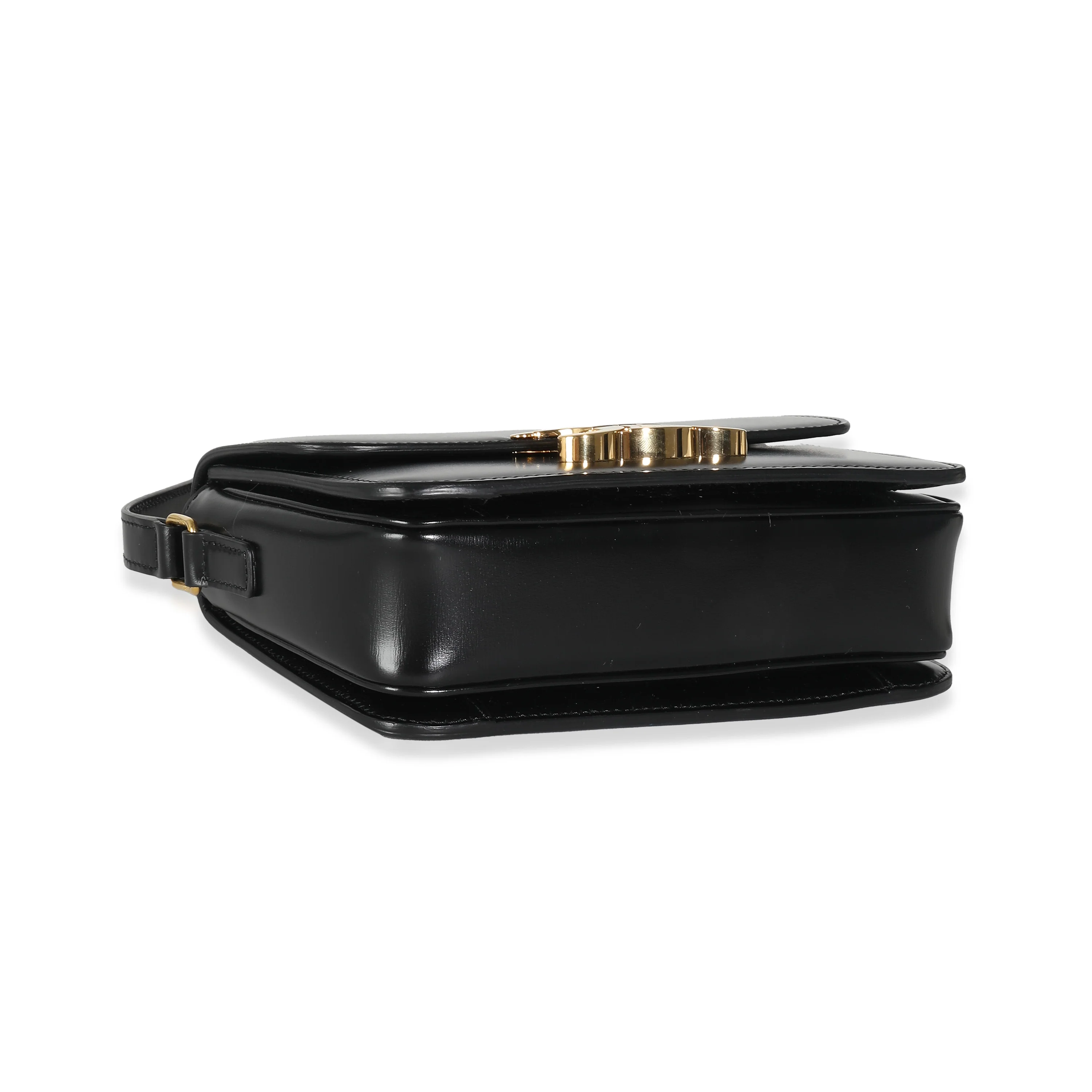 Black Shiny Calfskin Teen Triomphe Bag - Image 3
