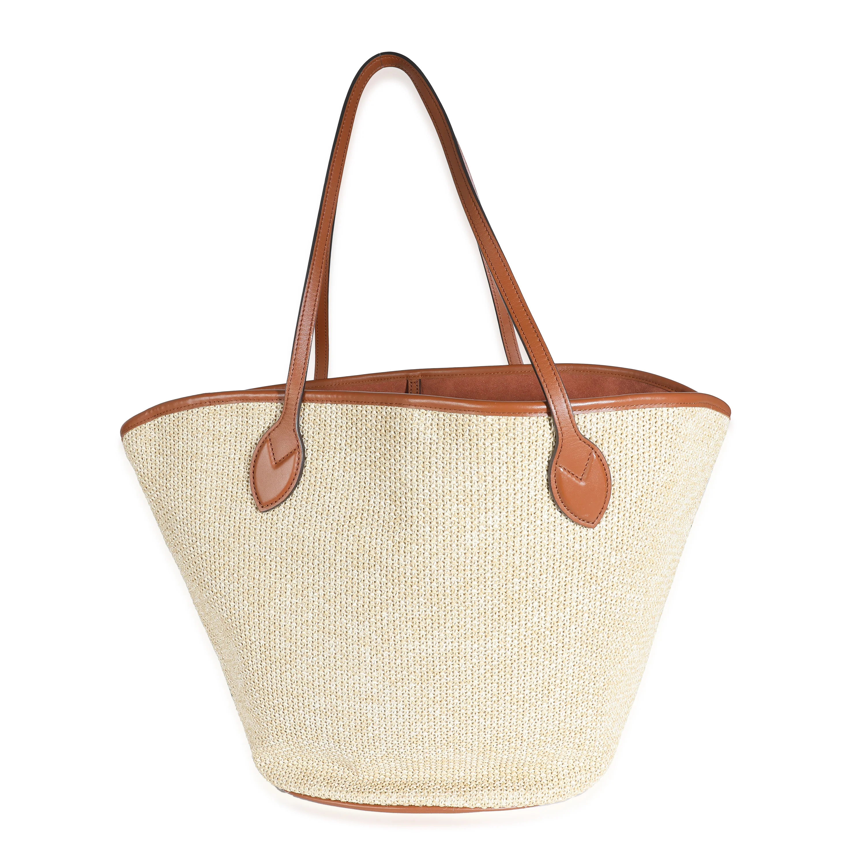 Caramel Raffia Saint Jacques Tote - Image 6