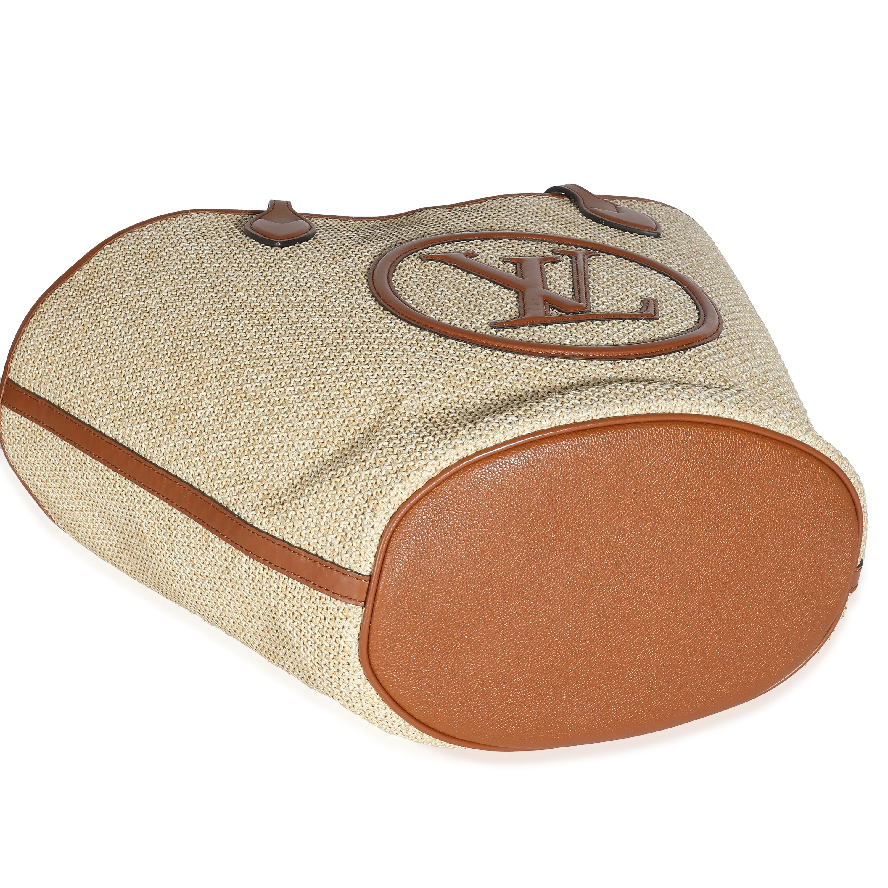 Caramel Raffia Saint Jacques Tote - Image 7