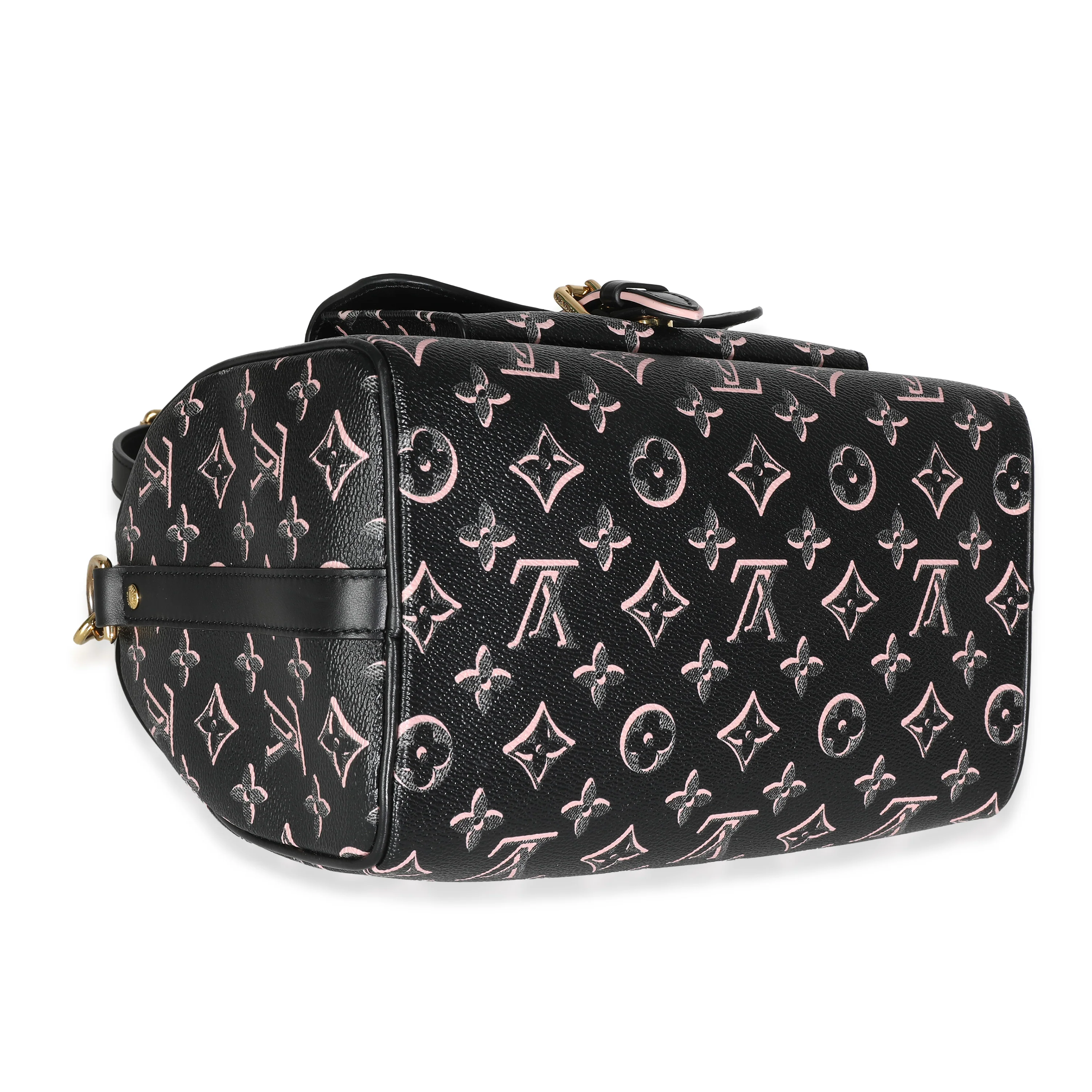 Black Pink Monogram Canvas Fall For You Speedy Bandouliere 25 - Image 6