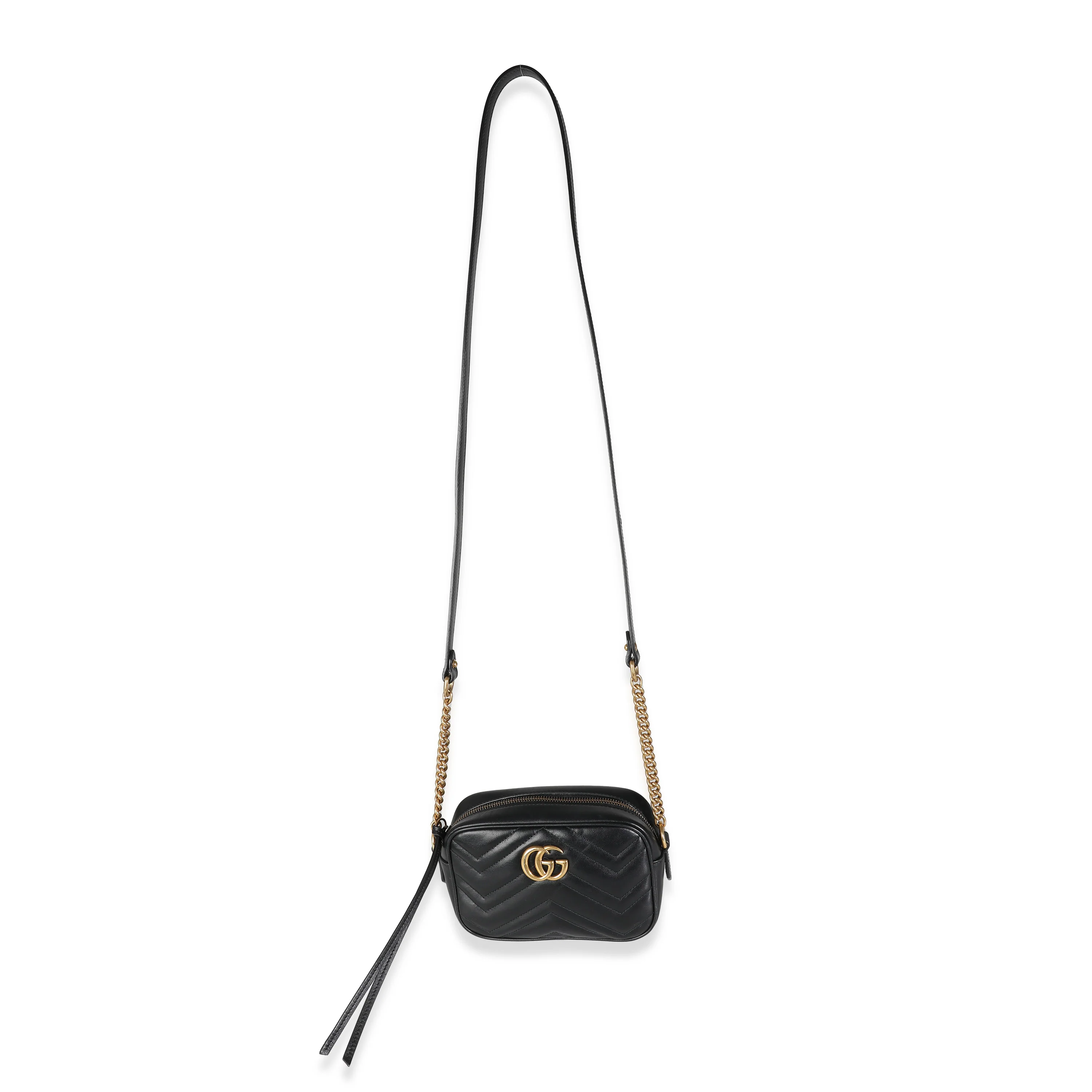Black Matelasse Mini GG Marmont Shoulder Bag - Image 8