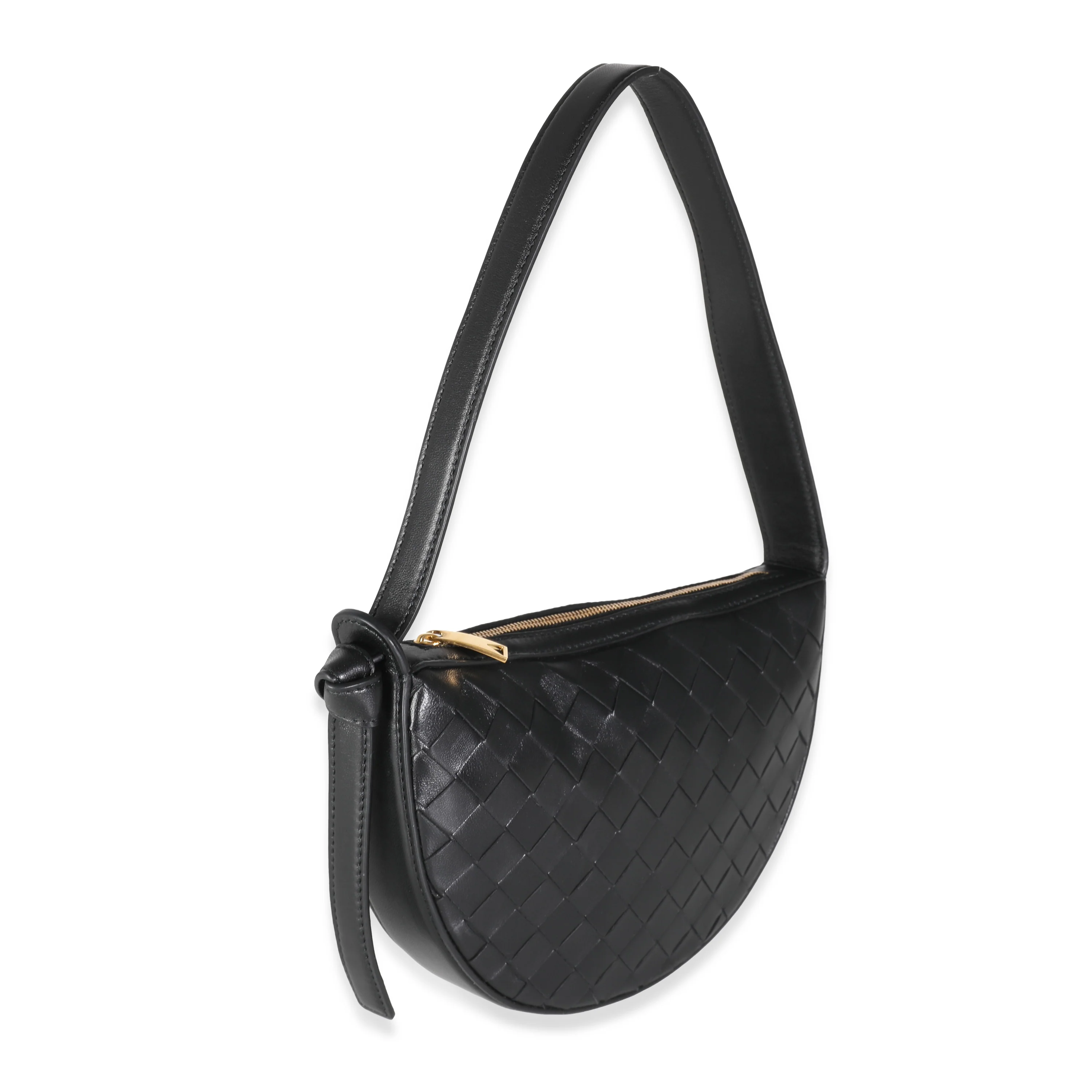 Black Intrecciato Mini Sunrise Bag - Image 3