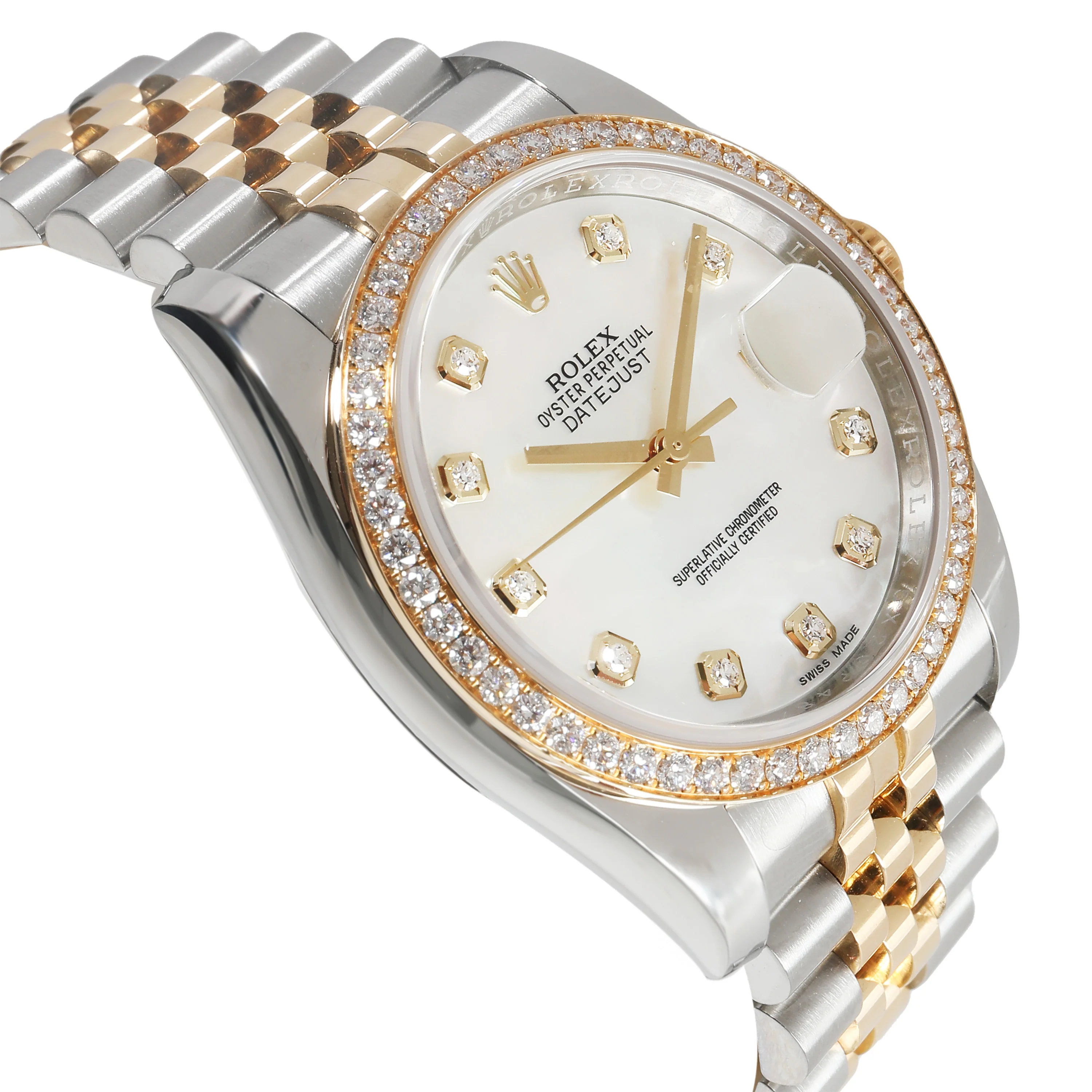 Datejust 116243 Unisex Watch in 18kt Stainless Steel/Yellow Gold - Image 2