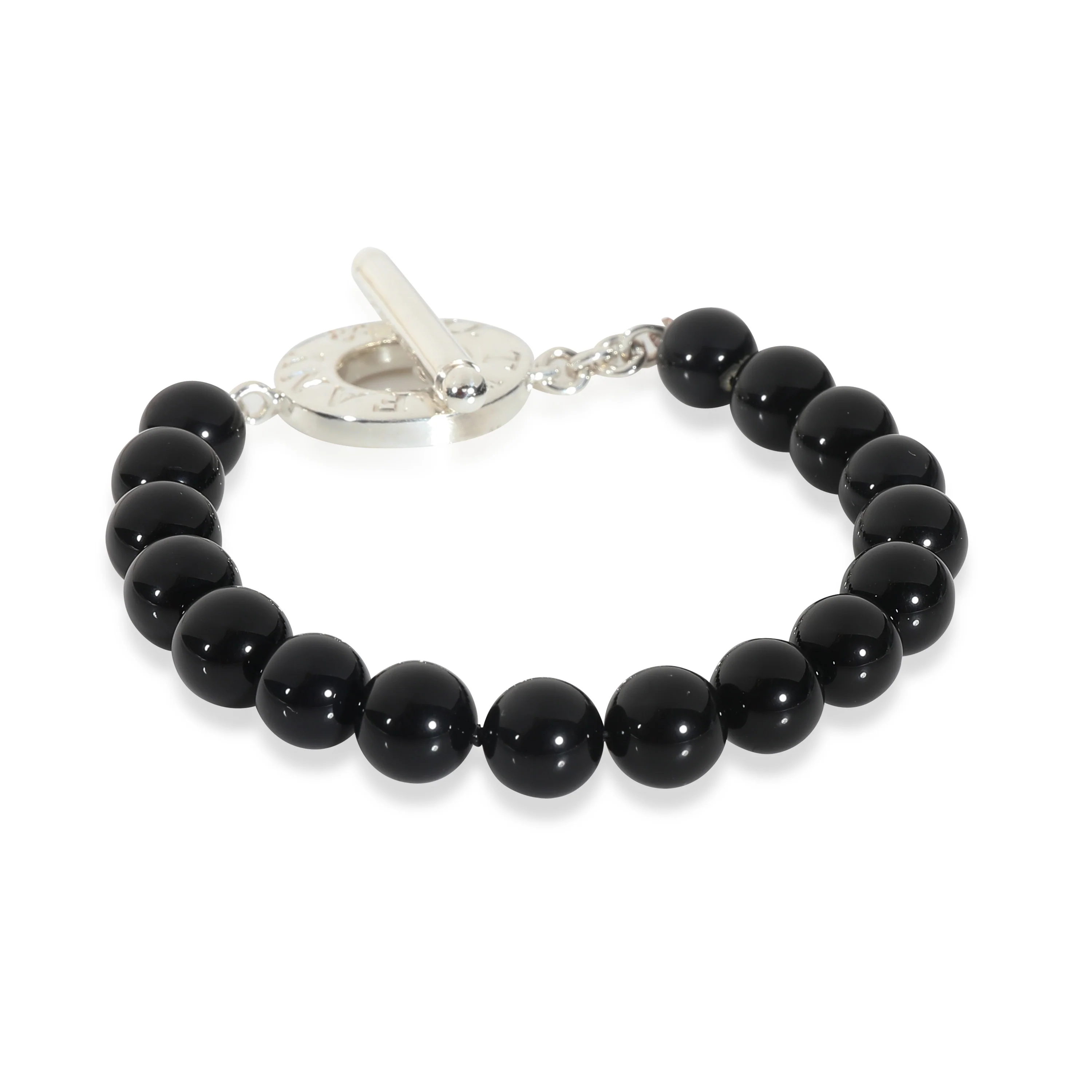 Onyx Bead Bracelet in Sterling Silver - Image 4
