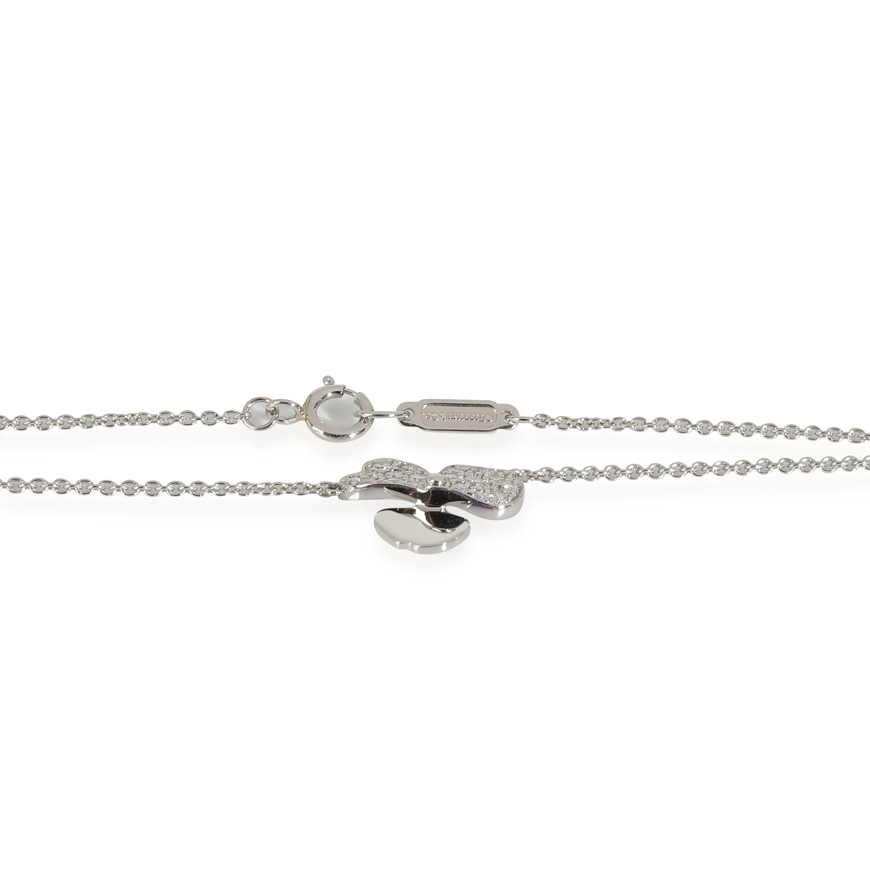 Paper Flowers Diamond Pendant in  Platinum - Image 3