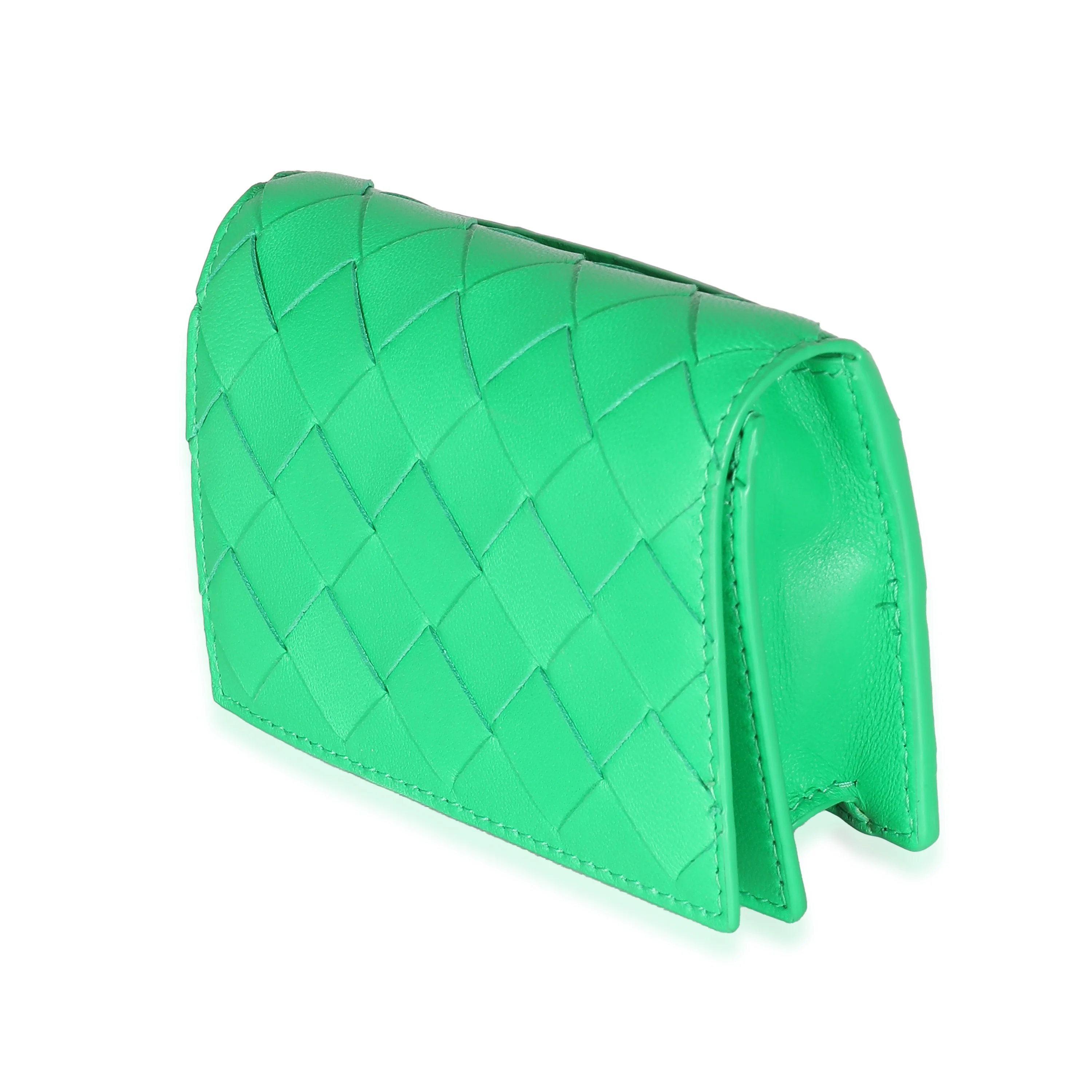 Parakeet Intrecciato Nappa Business Card Case - Image 2