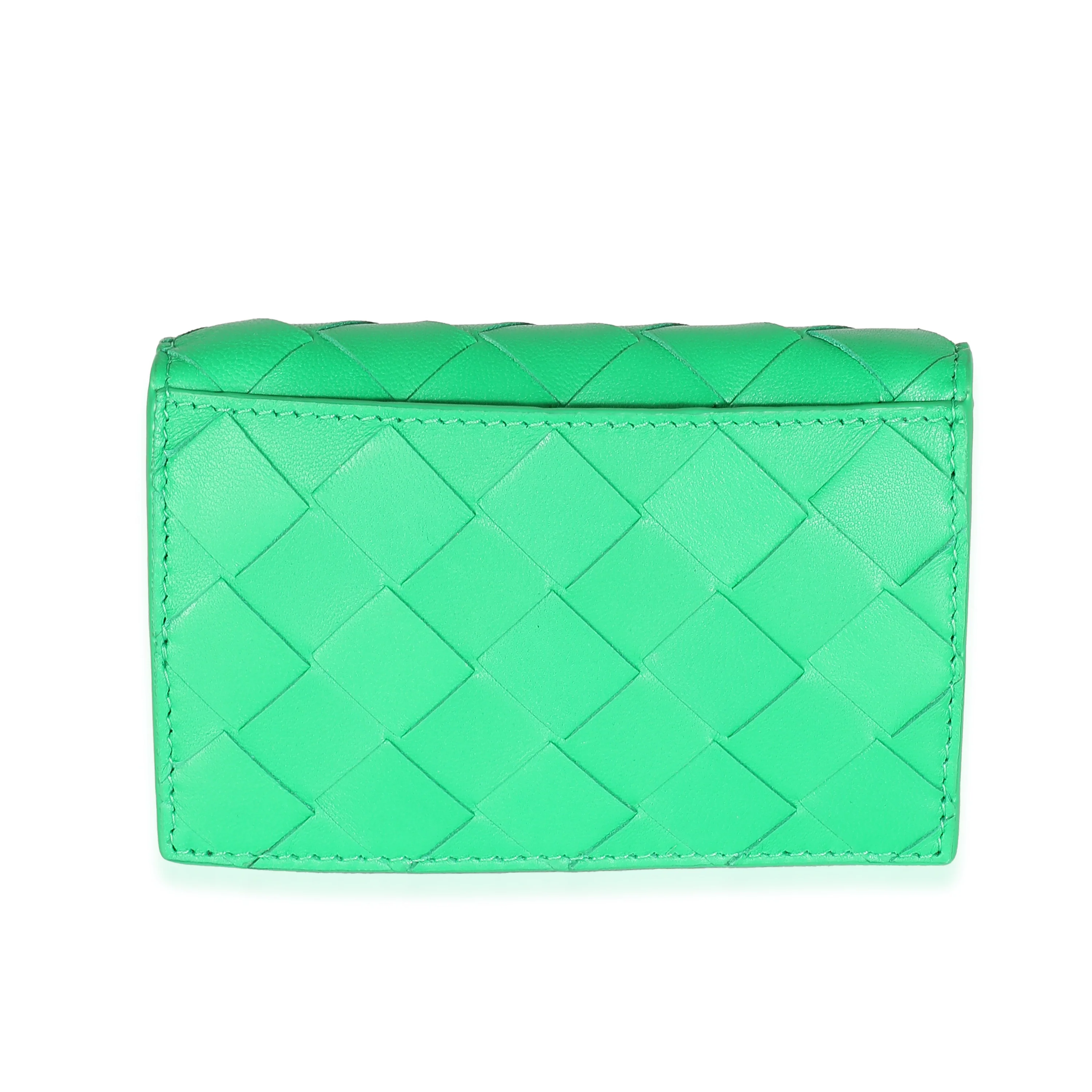 Parakeet Intrecciato Nappa Business Card Case - Image 3