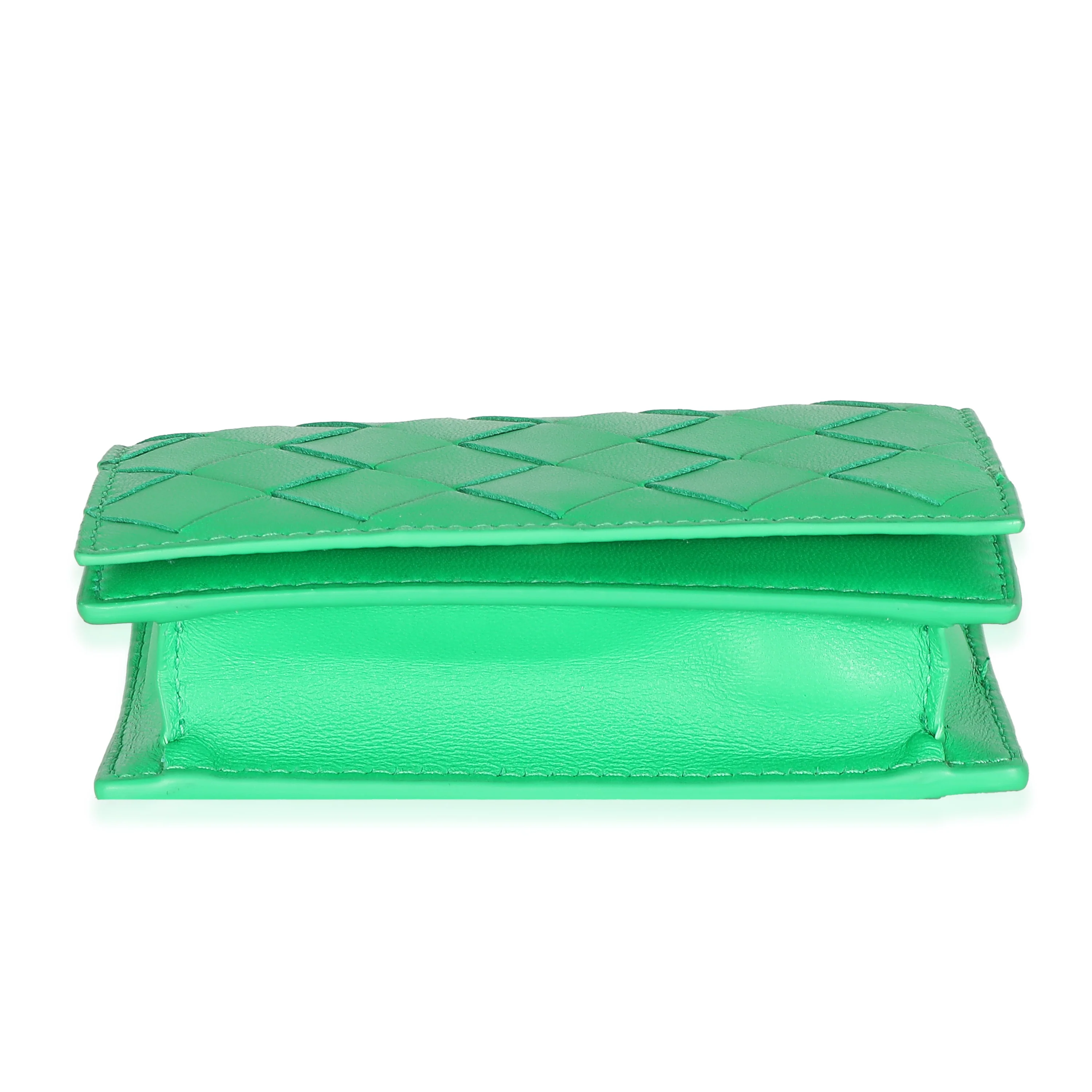 Parakeet Intrecciato Nappa Business Card Case - Image 4