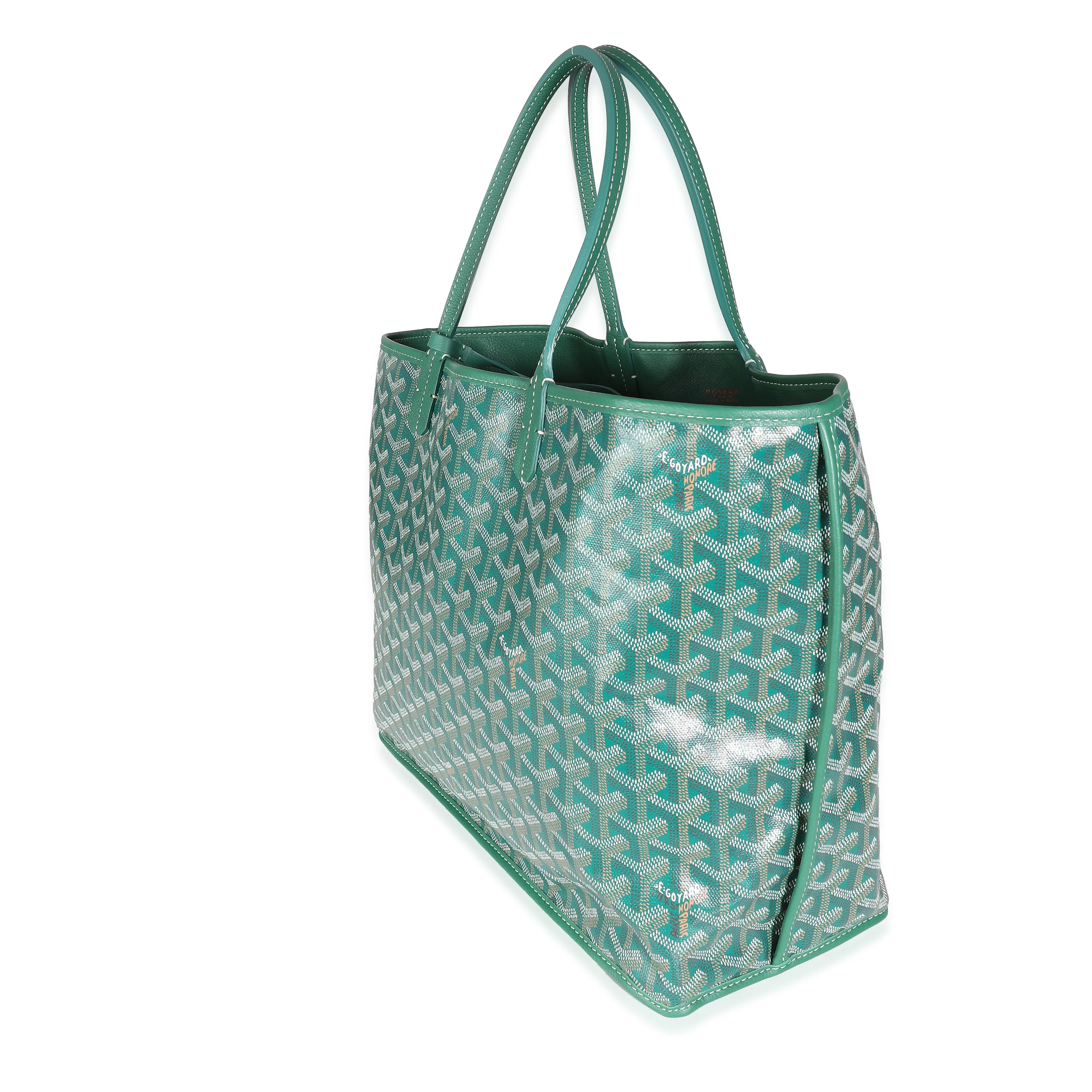 Green Goyardine Canvas Anjou PM - Image 2
