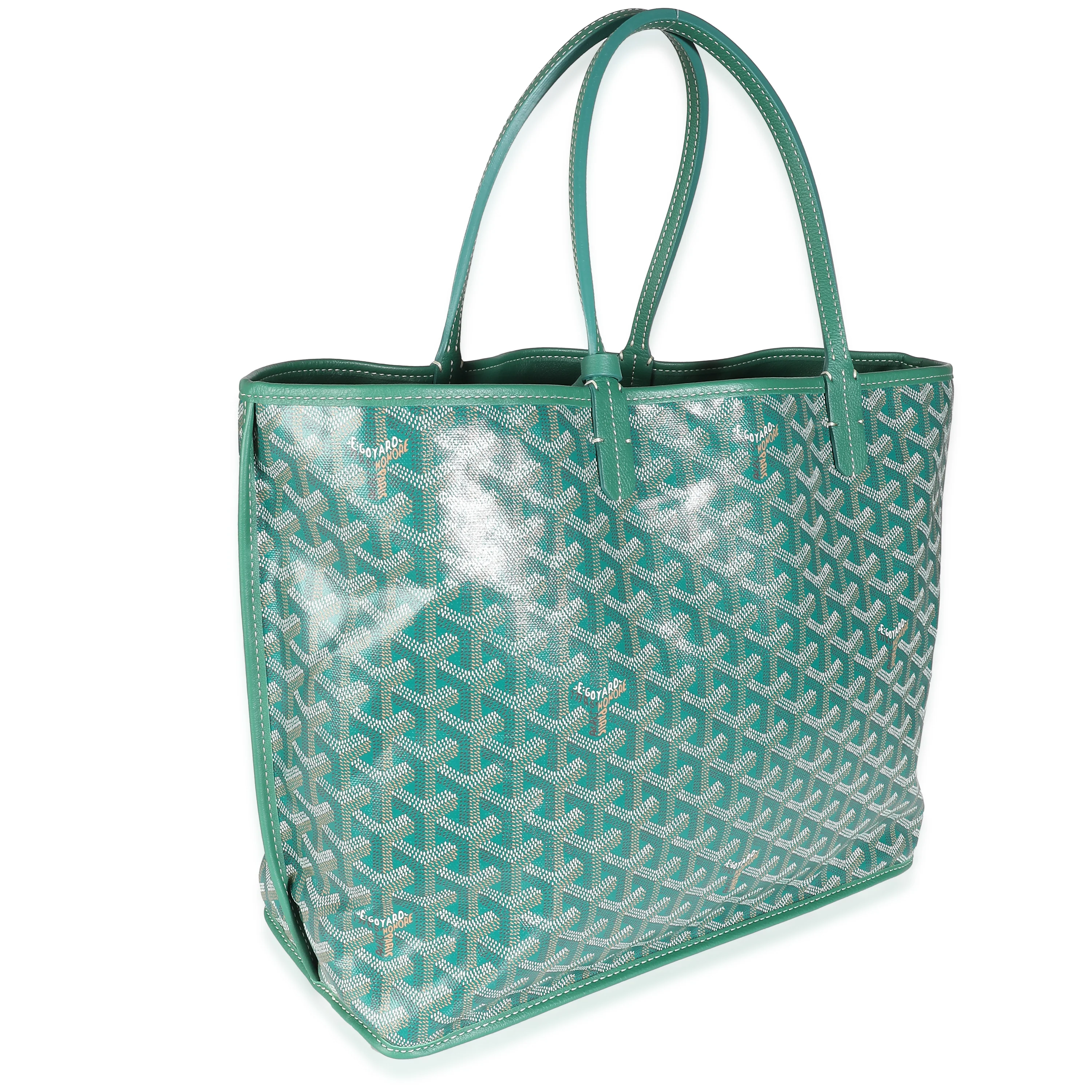 Green Goyardine Canvas Anjou PM - Image 3