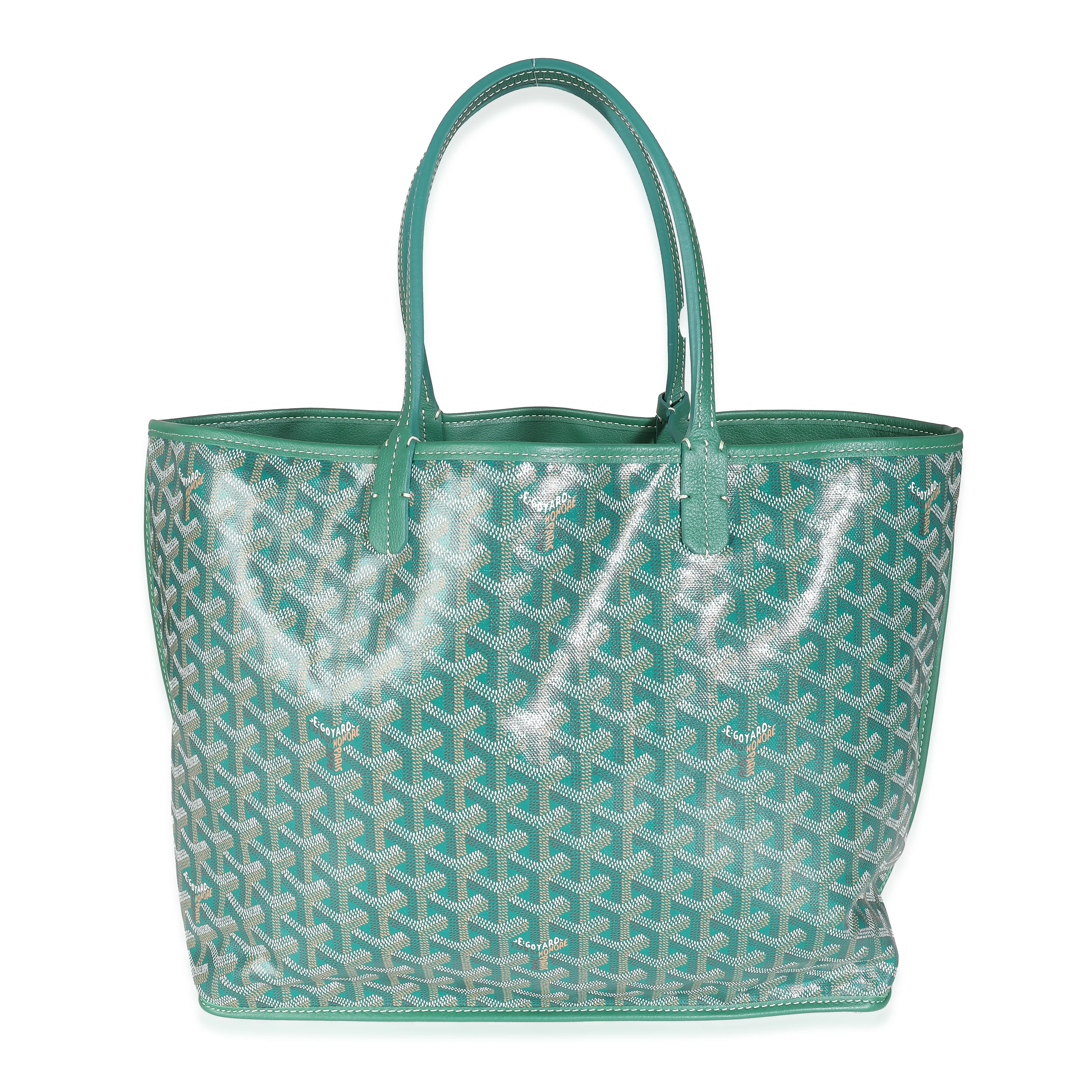 Green Goyardine Canvas Anjou PM - Image 4
