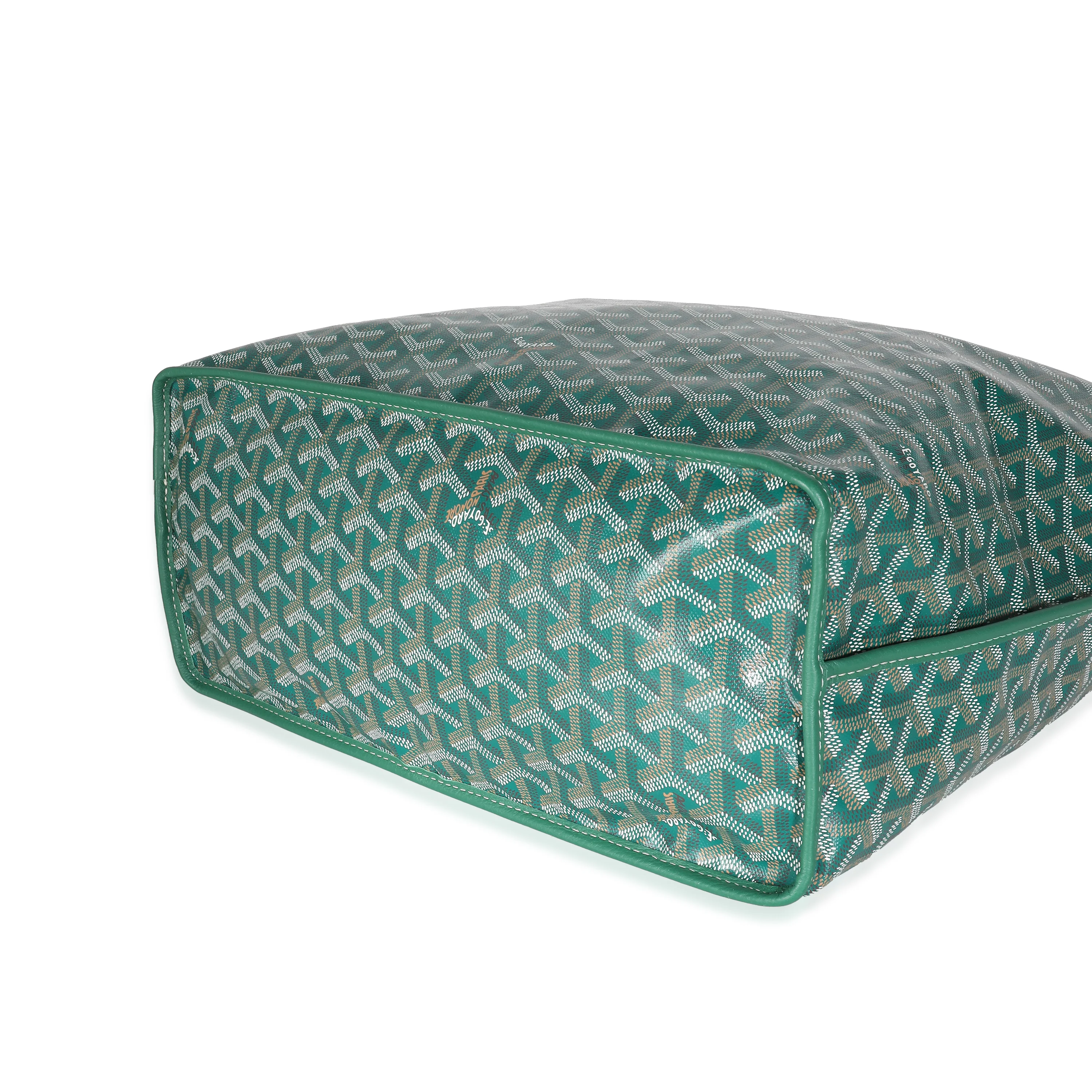 Green Goyardine Canvas Anjou PM - Image 5