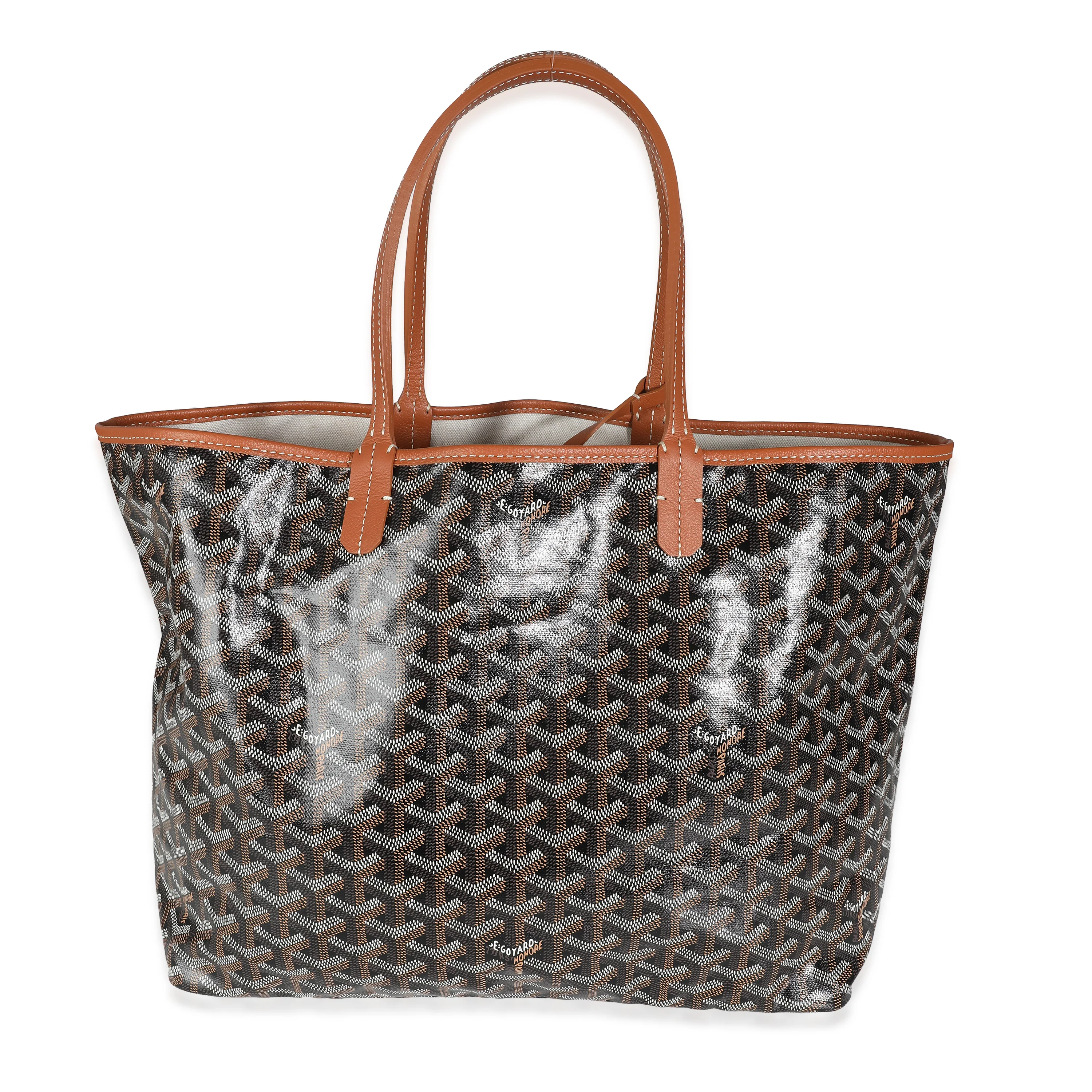 Black Tan Goyardine Canvas Saint Louis PM - Image 4