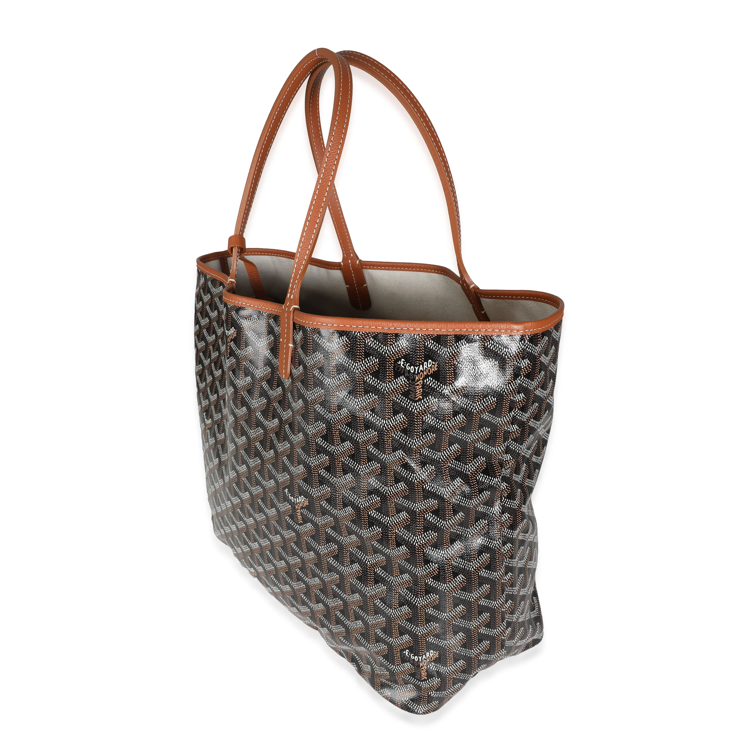 Black Tan Goyardine Canvas Saint Louis PM - Image 2