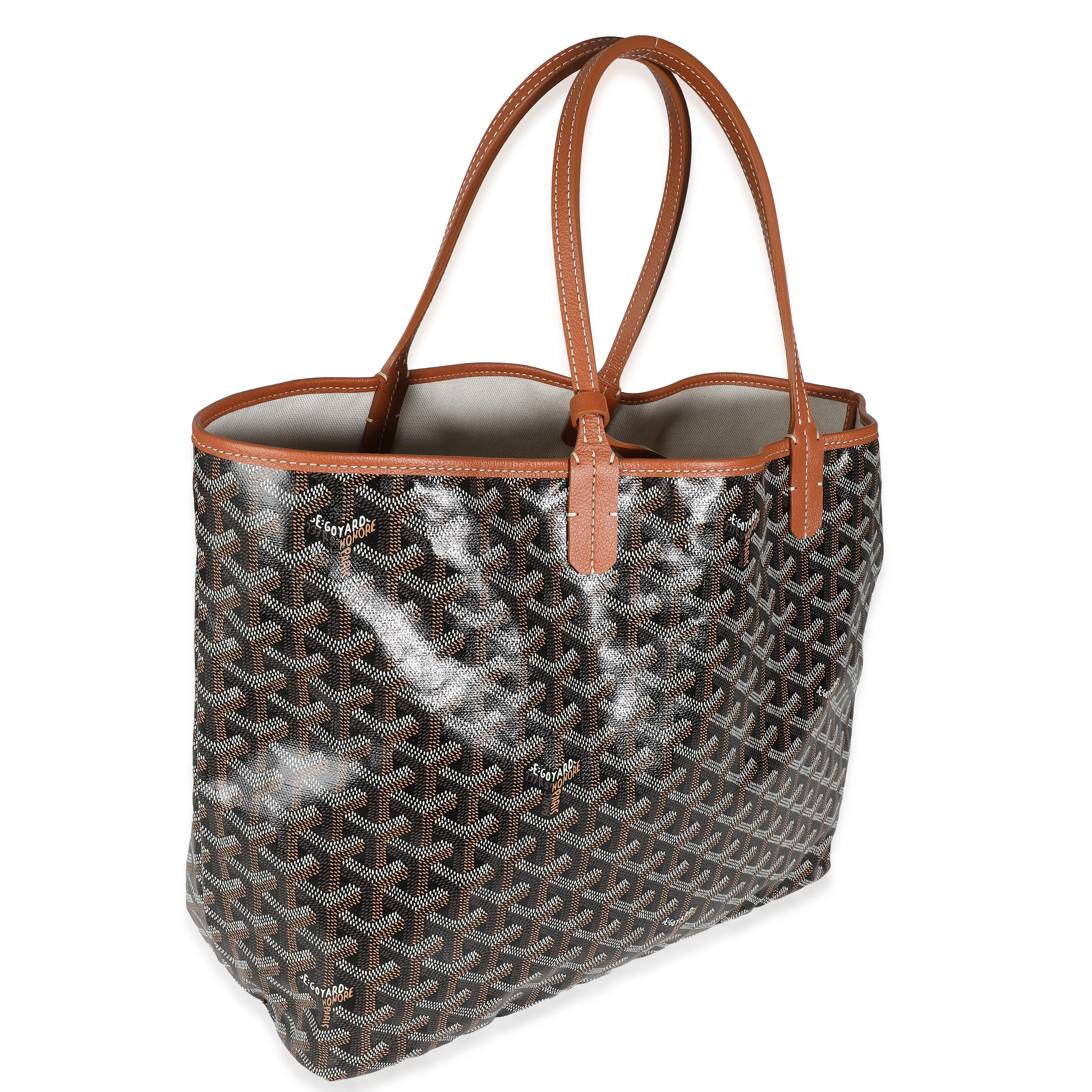 Black Tan Goyardine Canvas Saint Louis PM - Image 3