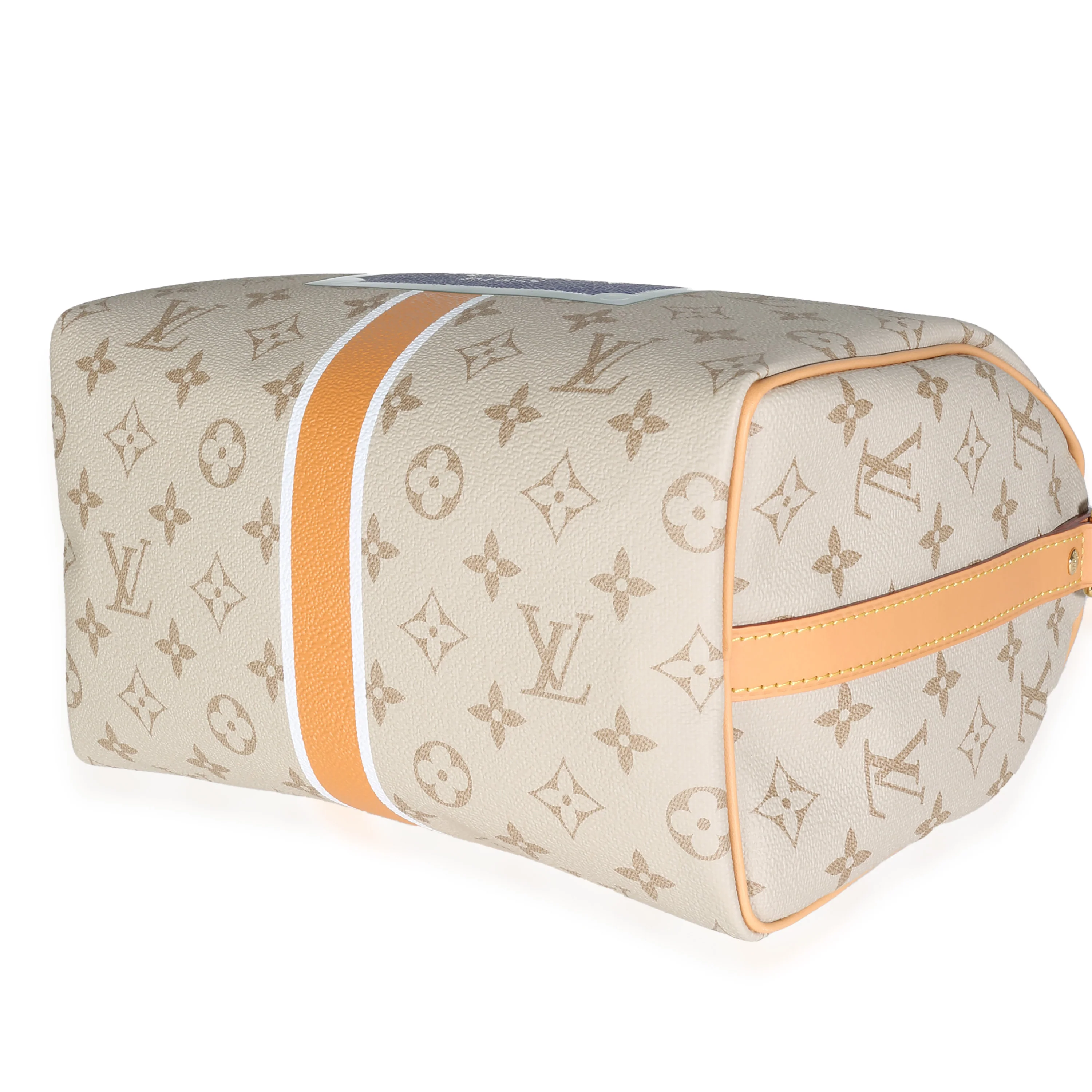 Beige Ocher Monopaname Canvas Speedy Bandouliere 25 - Image 7