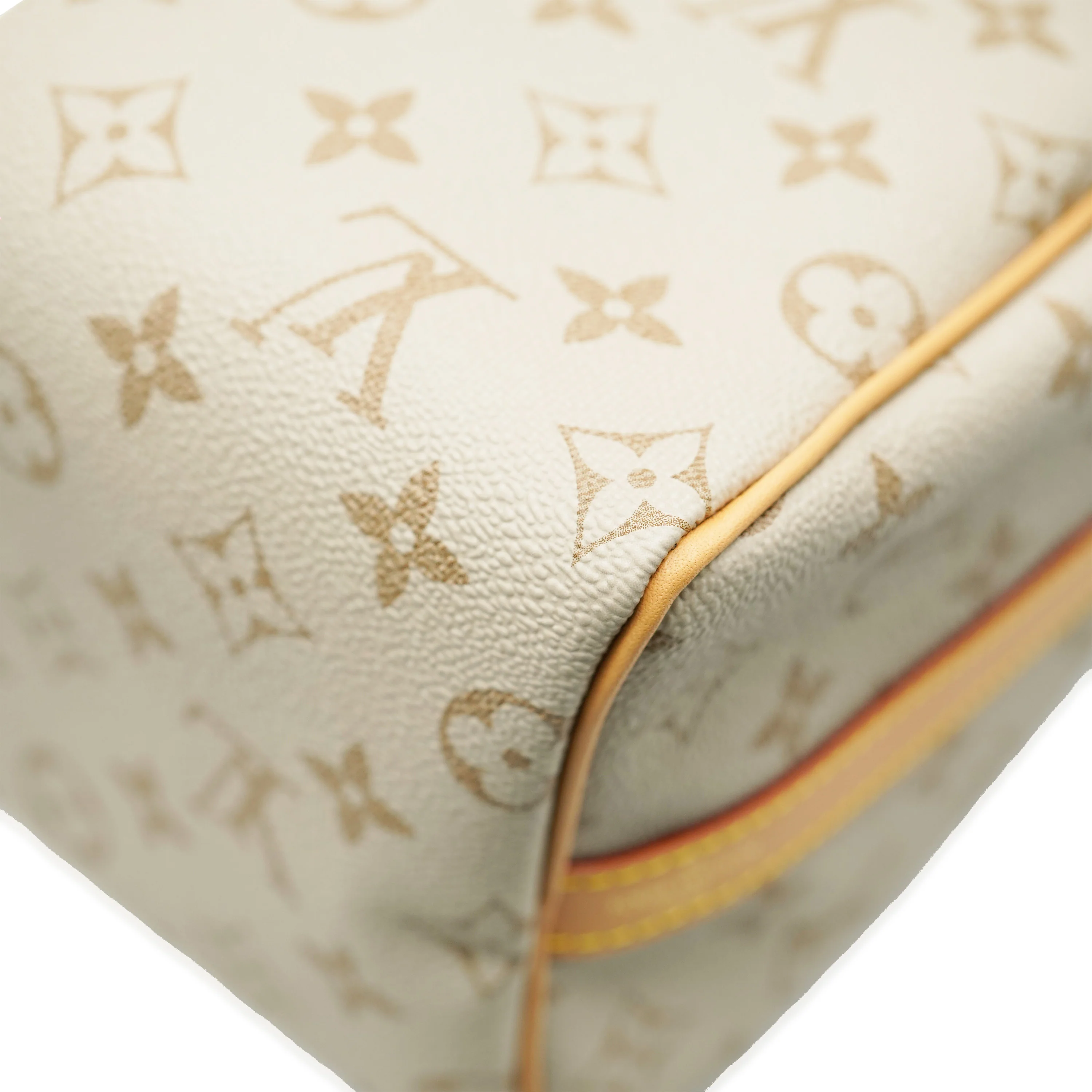 Beige Ocher Monopaname Canvas Speedy Bandouliere 25 - Image 9