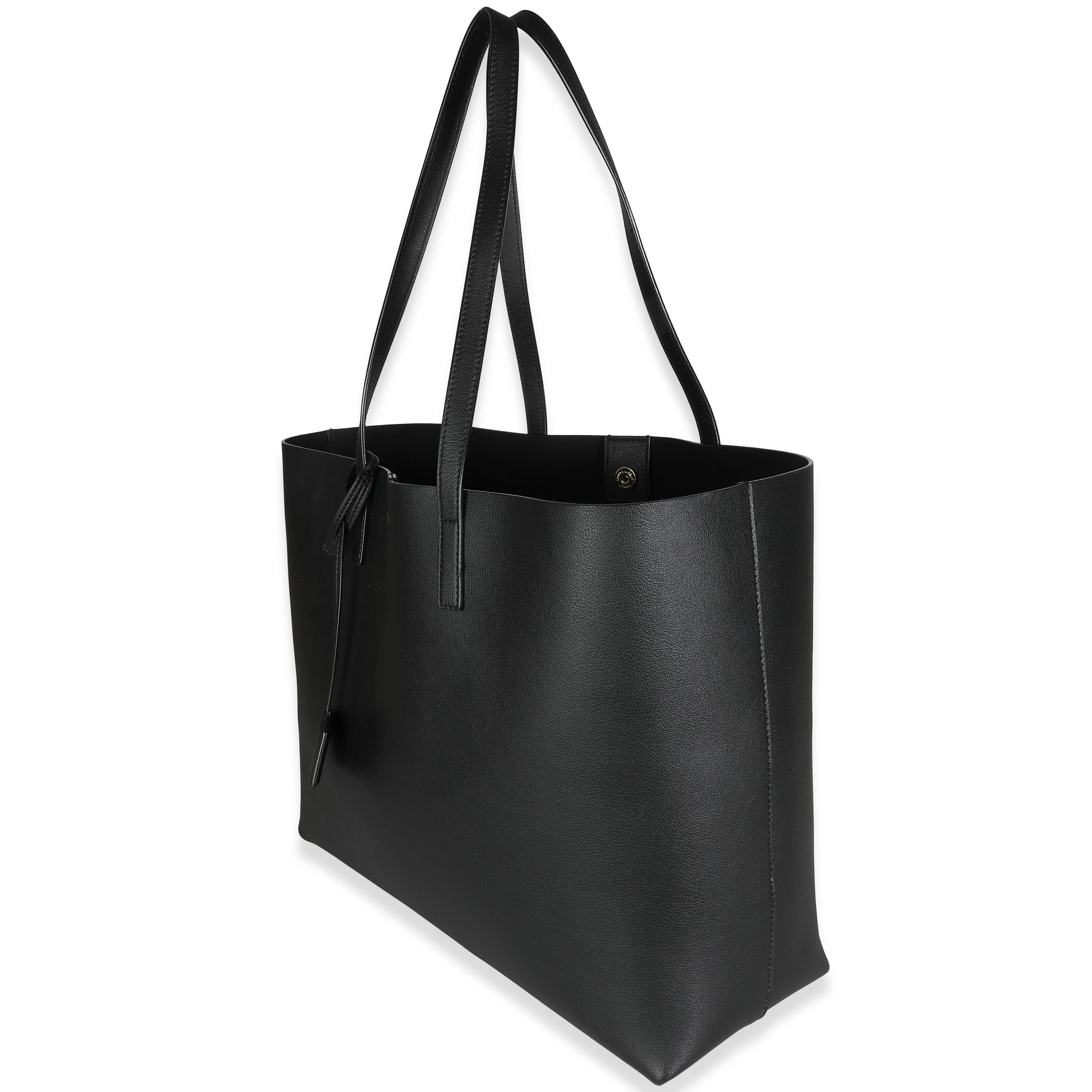 Black Calfskin East West Shopping Tote - Image 2