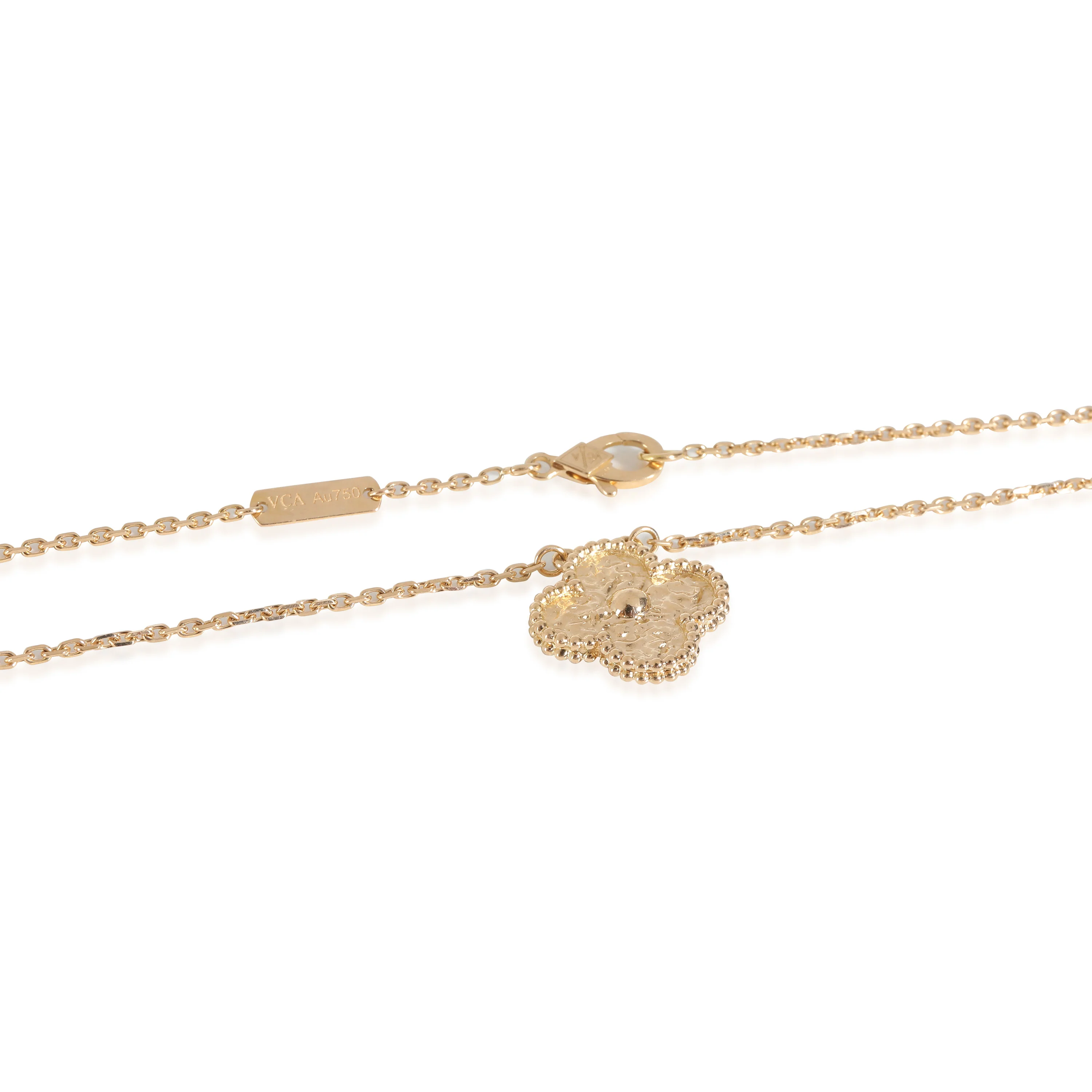 Vintage Alhambra Pendant in 18k Yellow Gold - Image 3