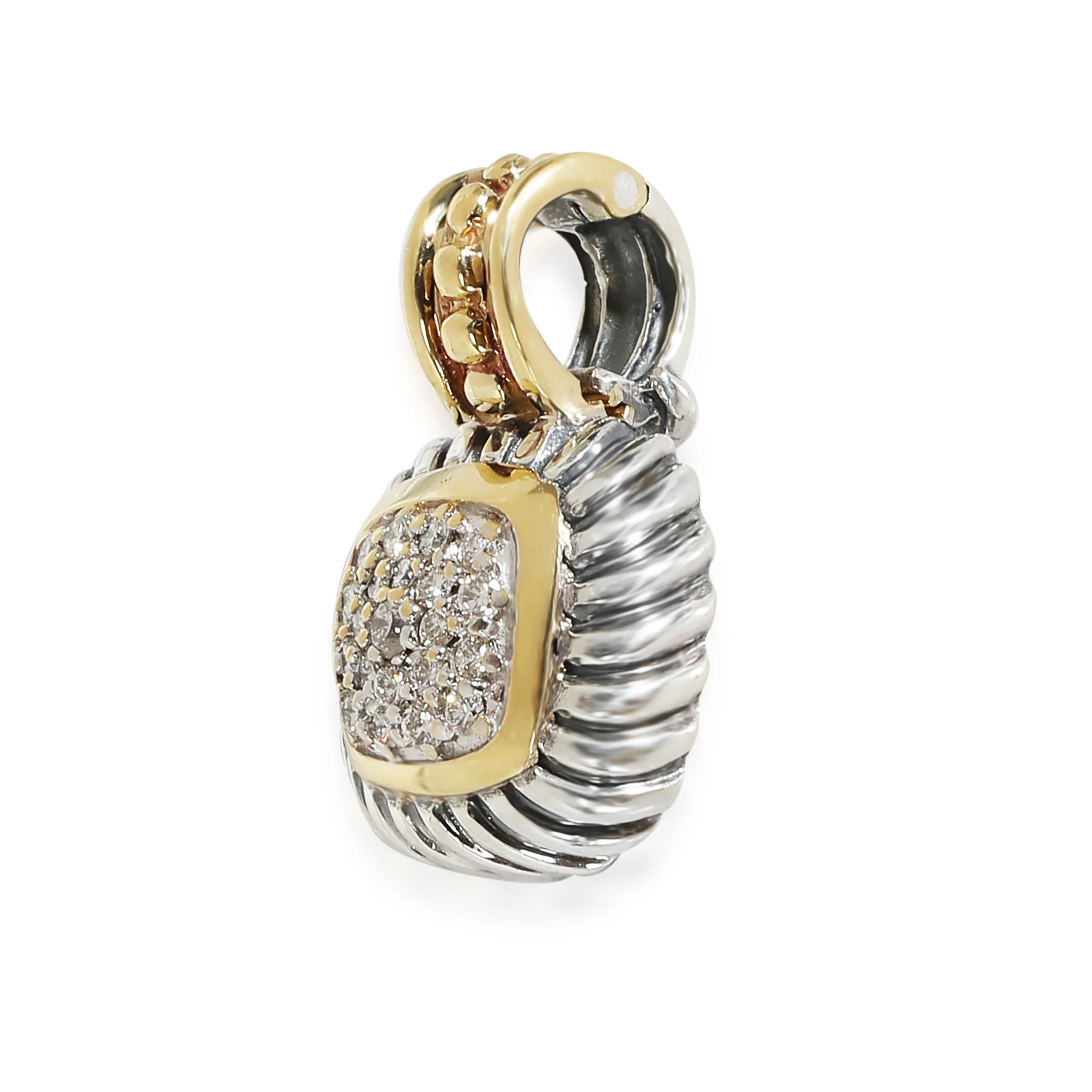 Albion Fashion Pendant in 18k Yellow Gold/Sterling Silver 0.25 CTW - Image 2