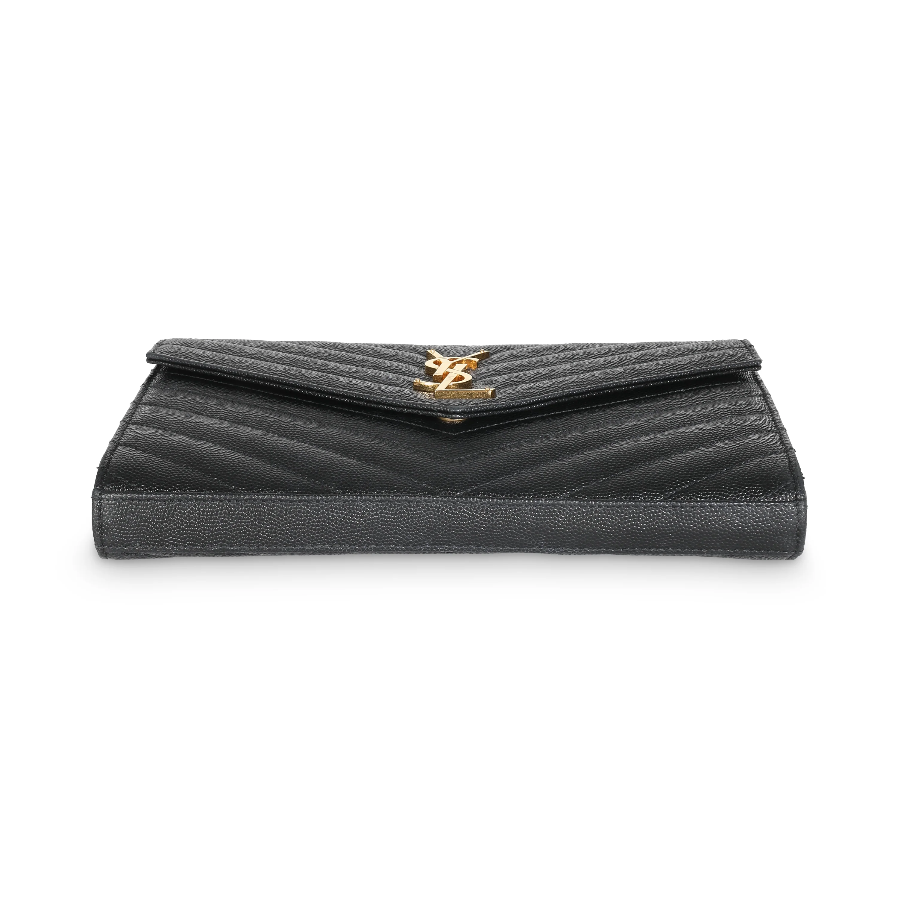 Black Grain De Poudre Cassandre Chain Wallet - Image 4