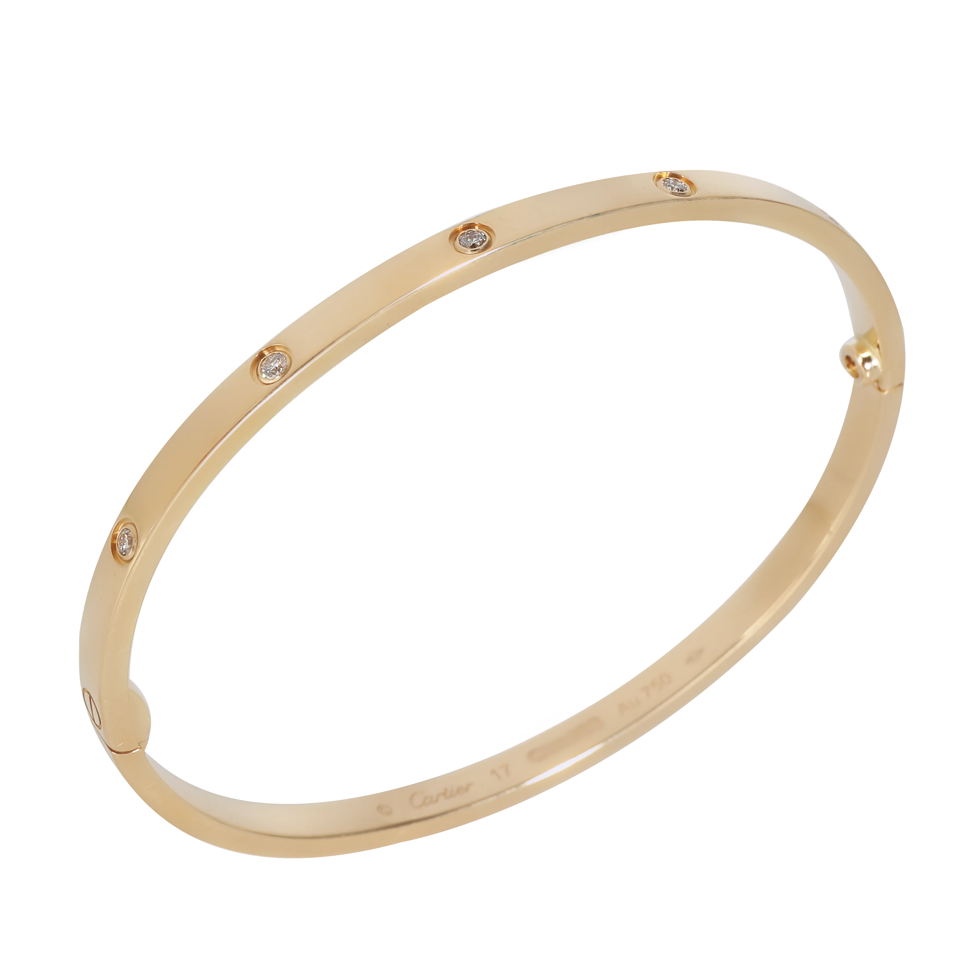 Love Bracelet, 10 Diamond (Yellow Gold) - Image 4