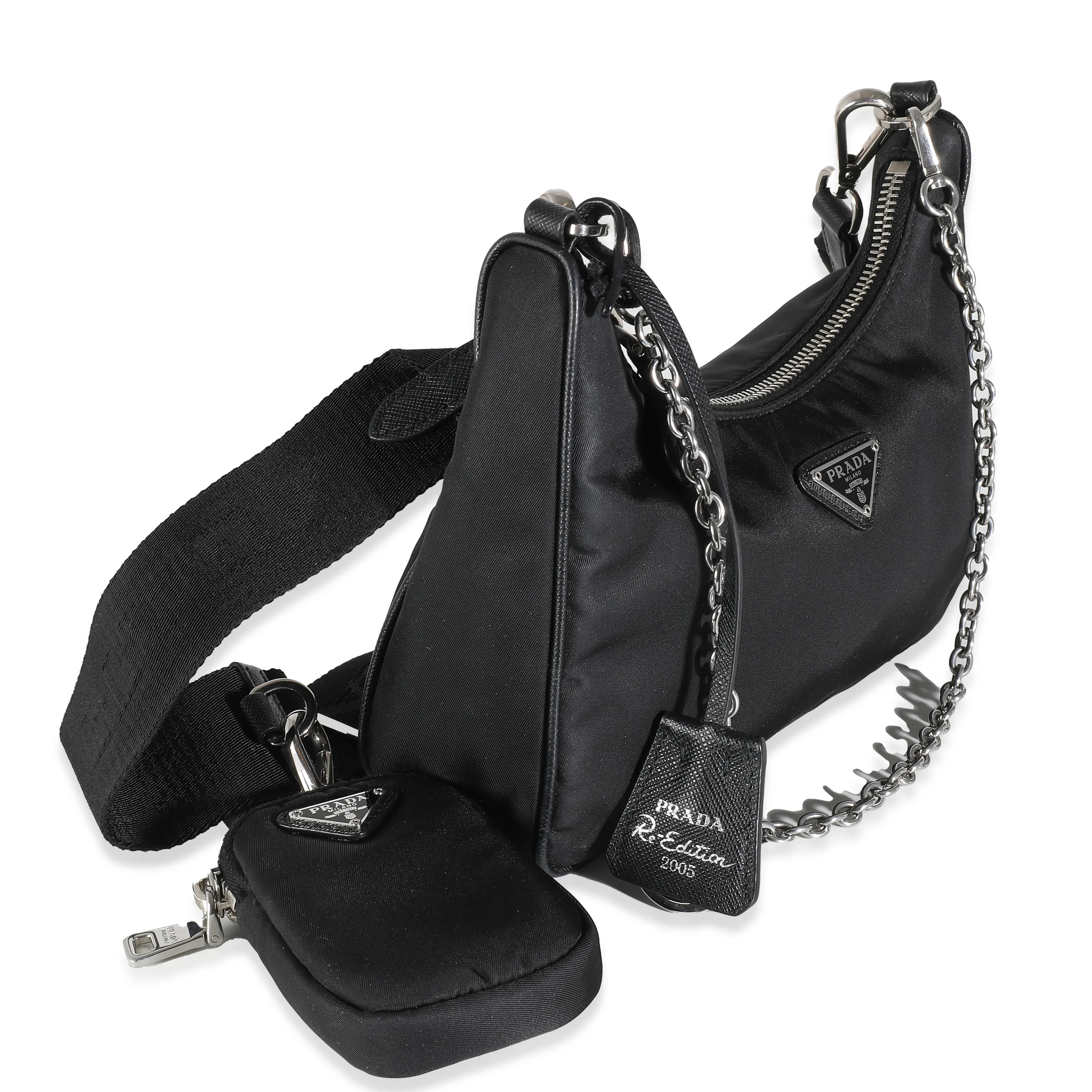 Black Re-Nylon Re-Edition 2005 Bag - Image 3