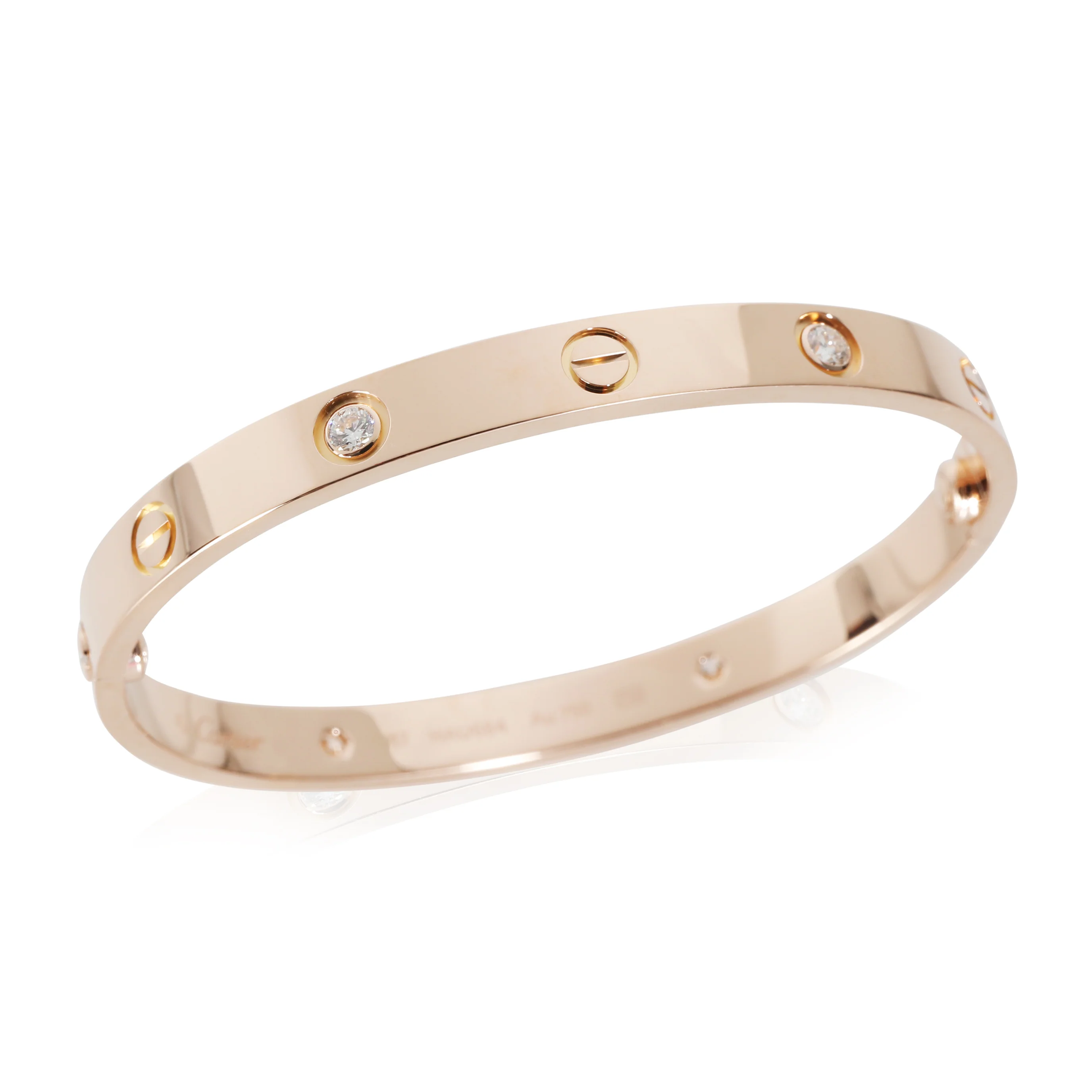 Love Bracelet, 4 Diamonds (Rose Gold) - Image 6