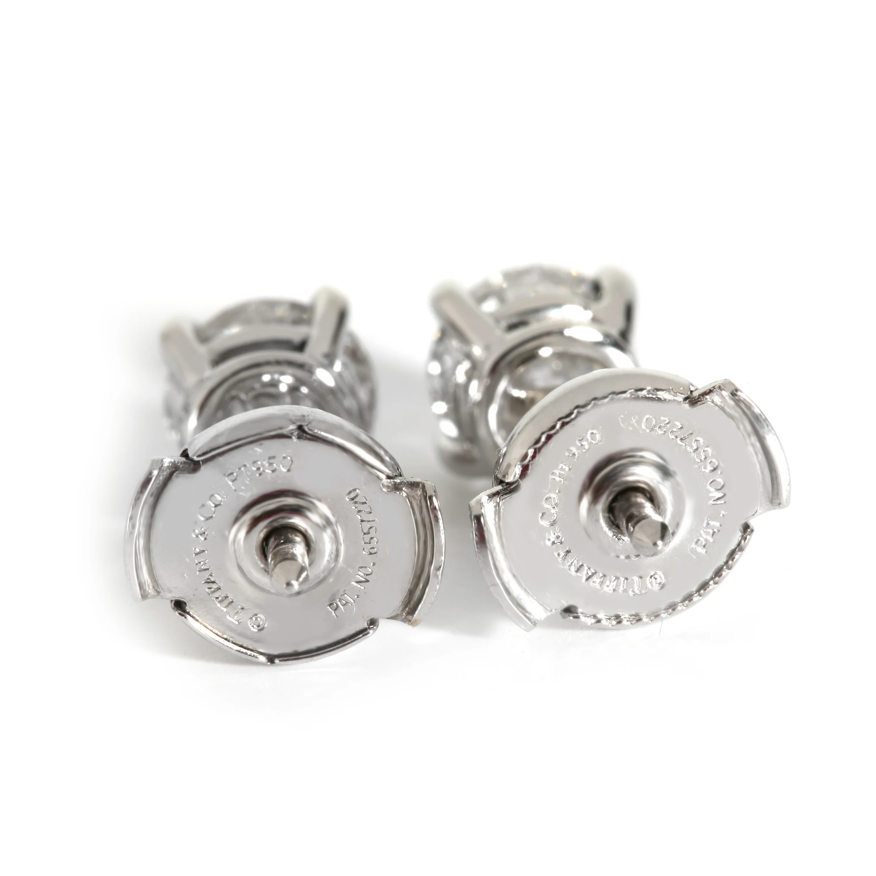Diamond Diamond Stud Earring in Platinum G VS1 1.46 CTW - Image 3