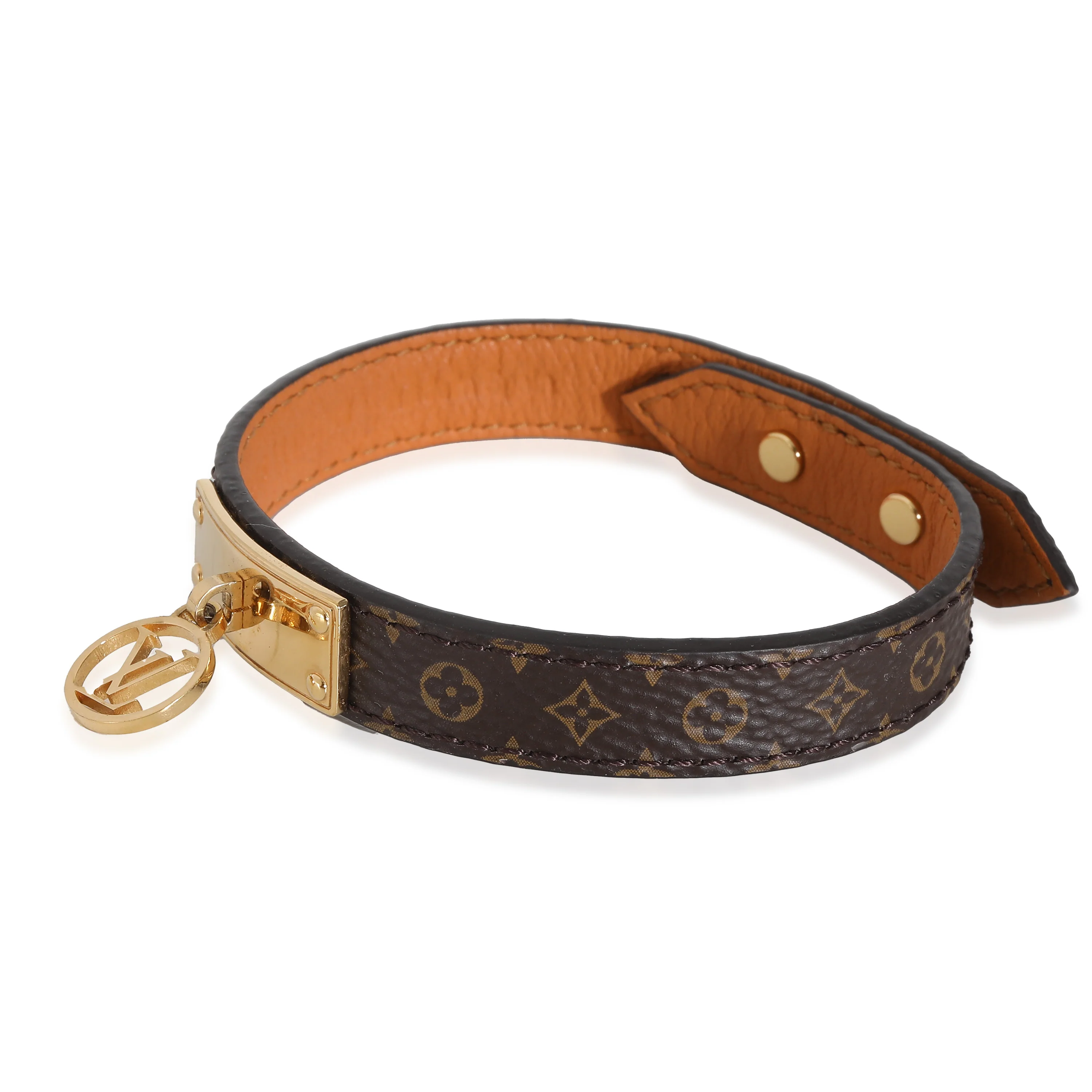 Logomania Bracelet Gold Tone & Coated Canvas - Image 2