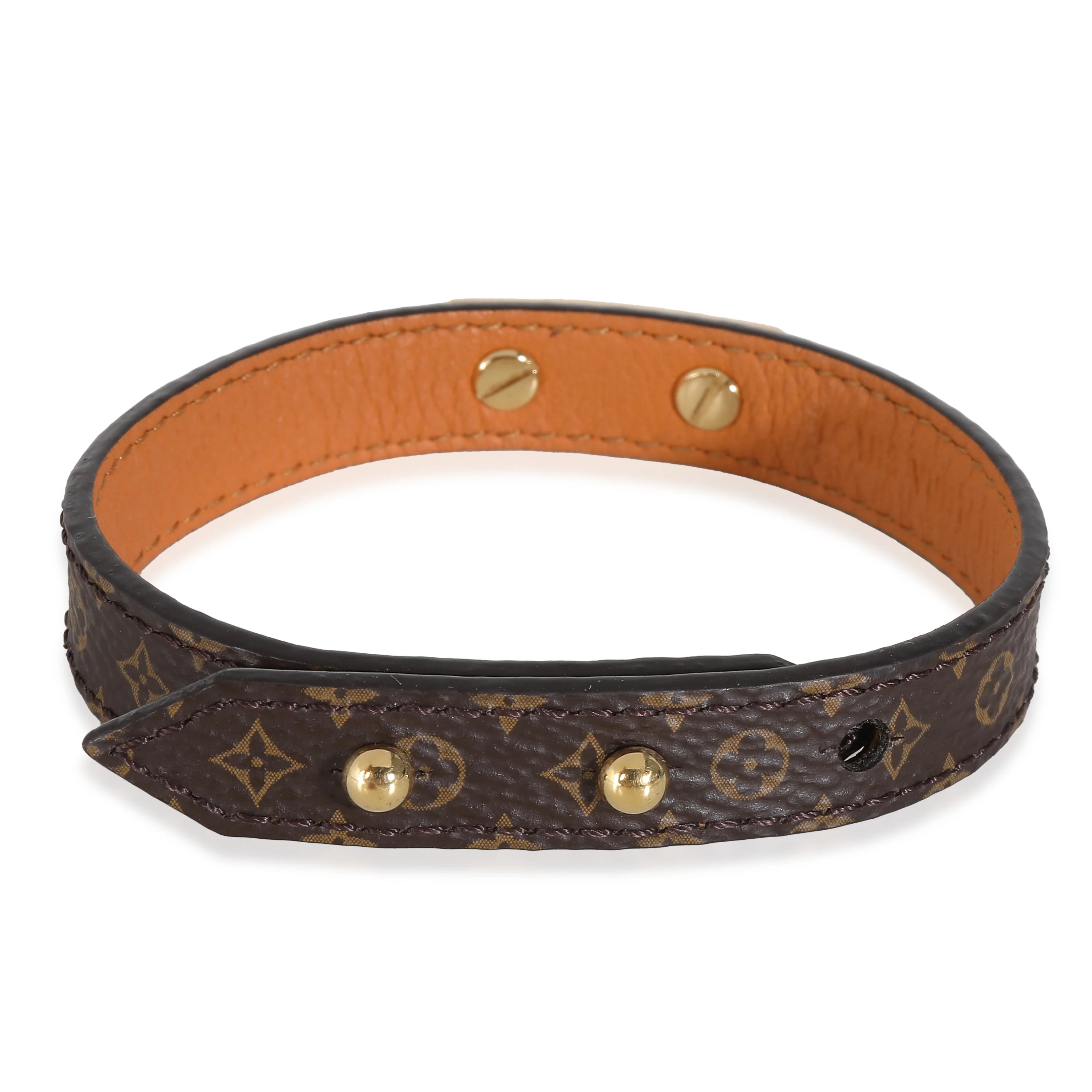 Logomania Bracelet Gold Tone & Coated Canvas - Image 3
