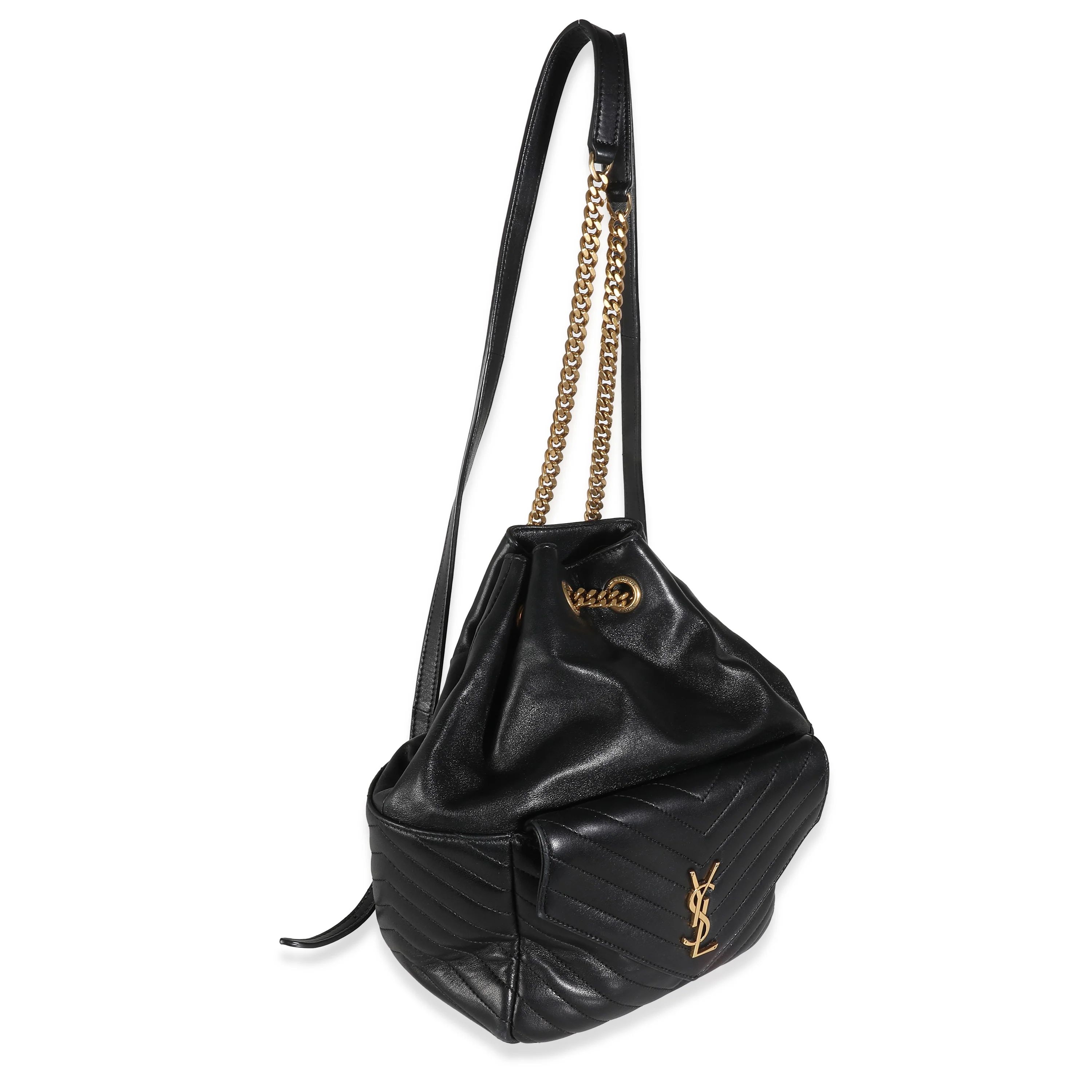 Black Matelasse Lambskin Joe Backpack - Image 3