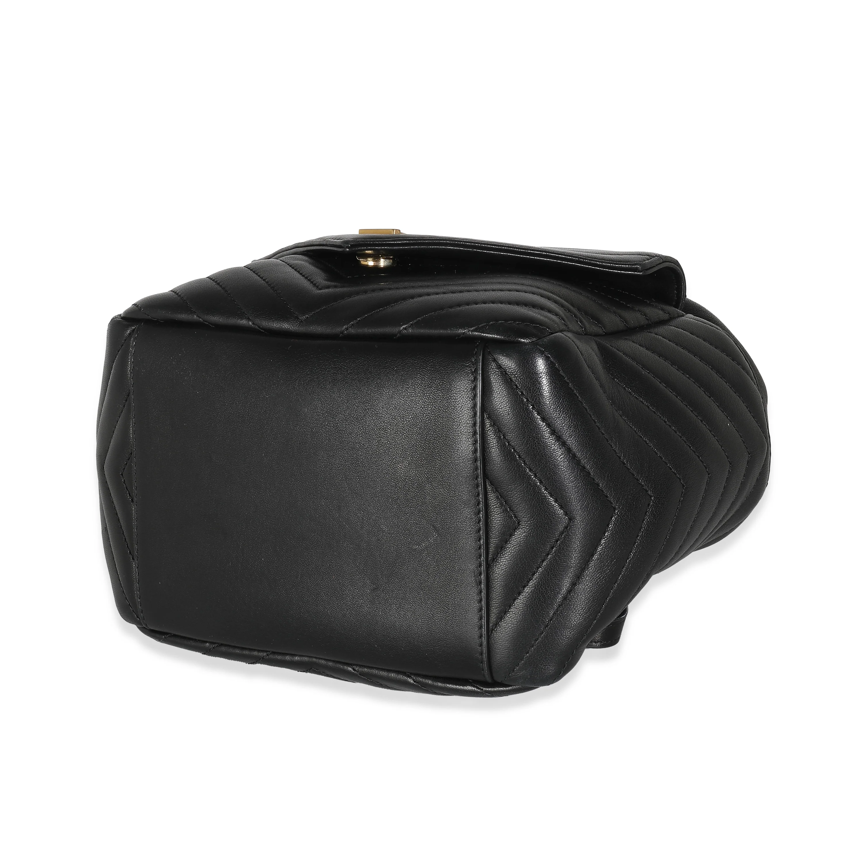 Black Matelasse Lambskin Joe Backpack - Image 6