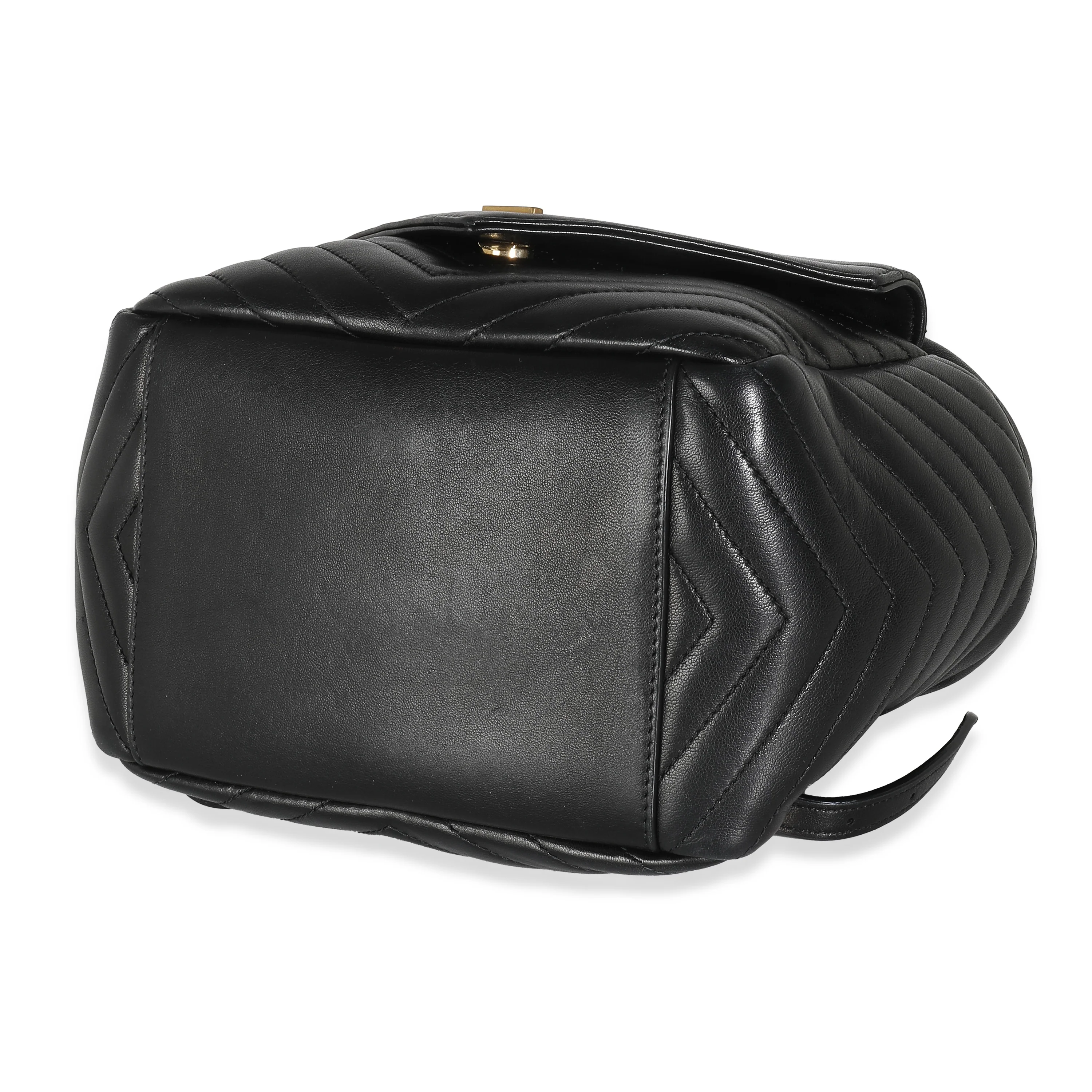 Black Matelasse Lambskin Joe Backpack - Image 7