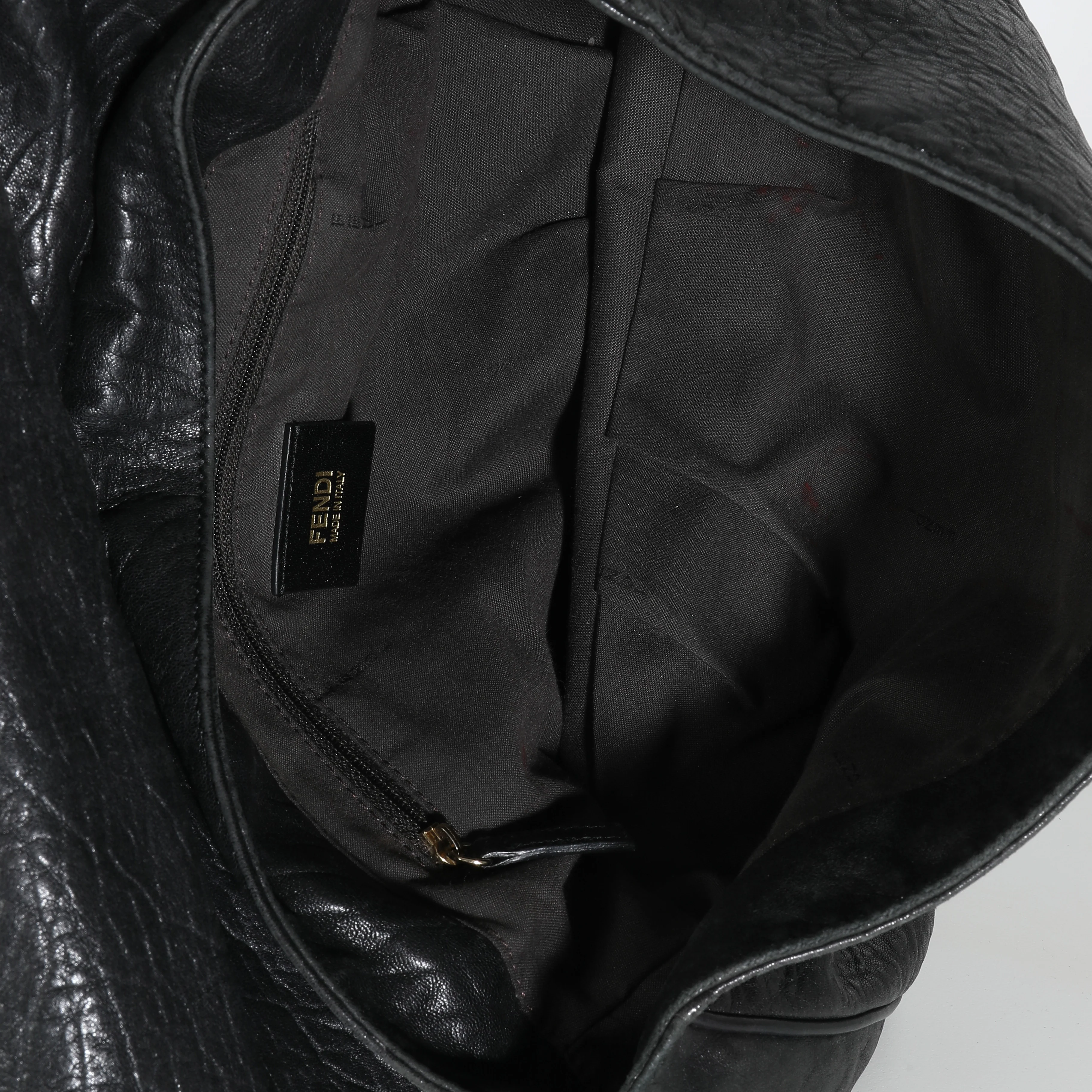 Black Crinkled Lambskin Mia Flap Bag - Image 8