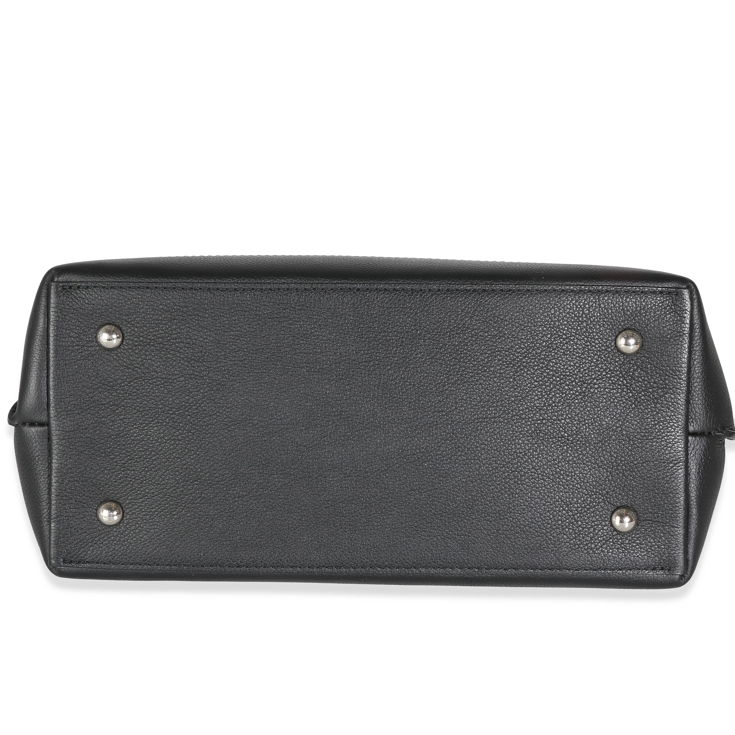 Black Calfskin Lockme Ever MM - Image 5
