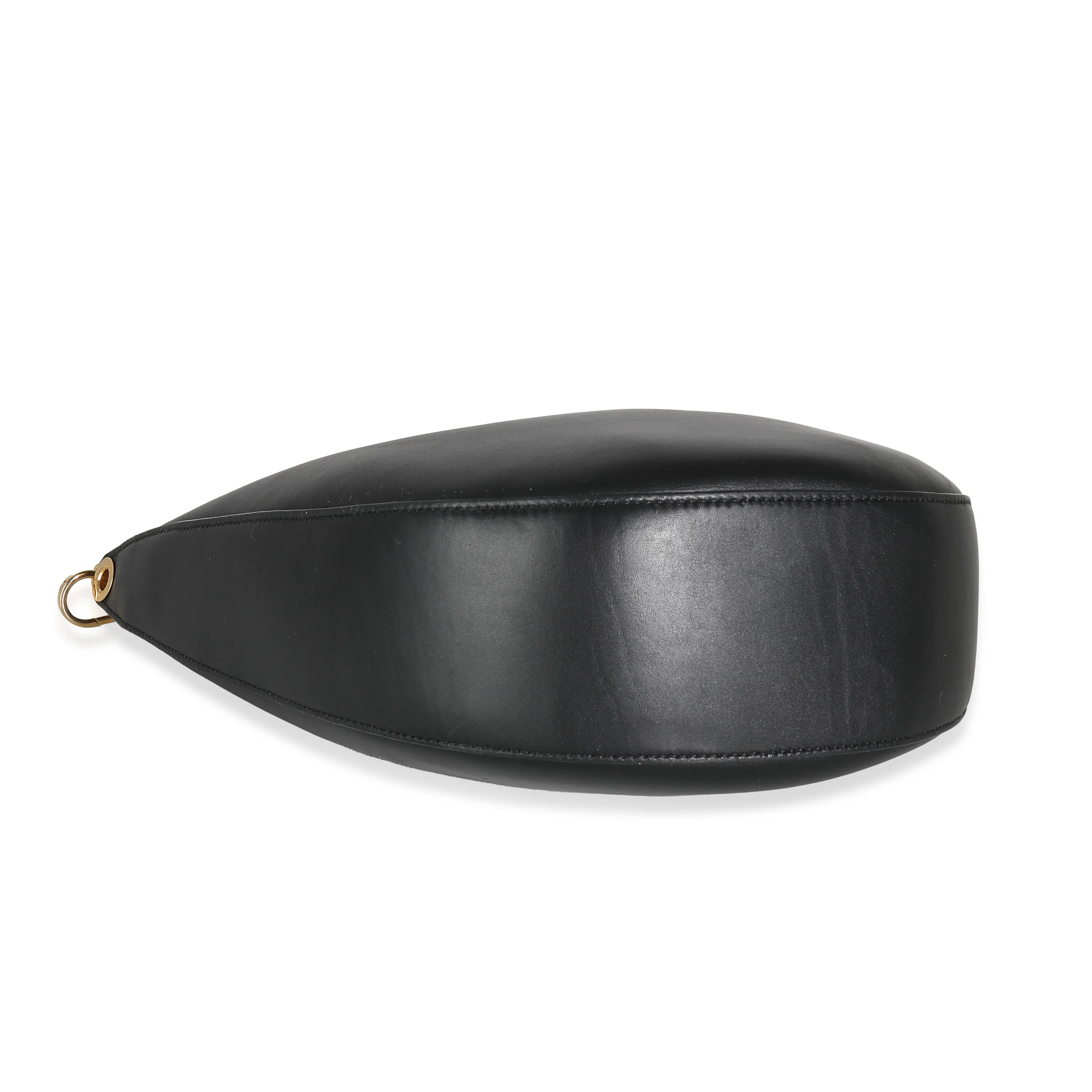 Black Satin Calfskin Small Luna Hobo - Image 6
