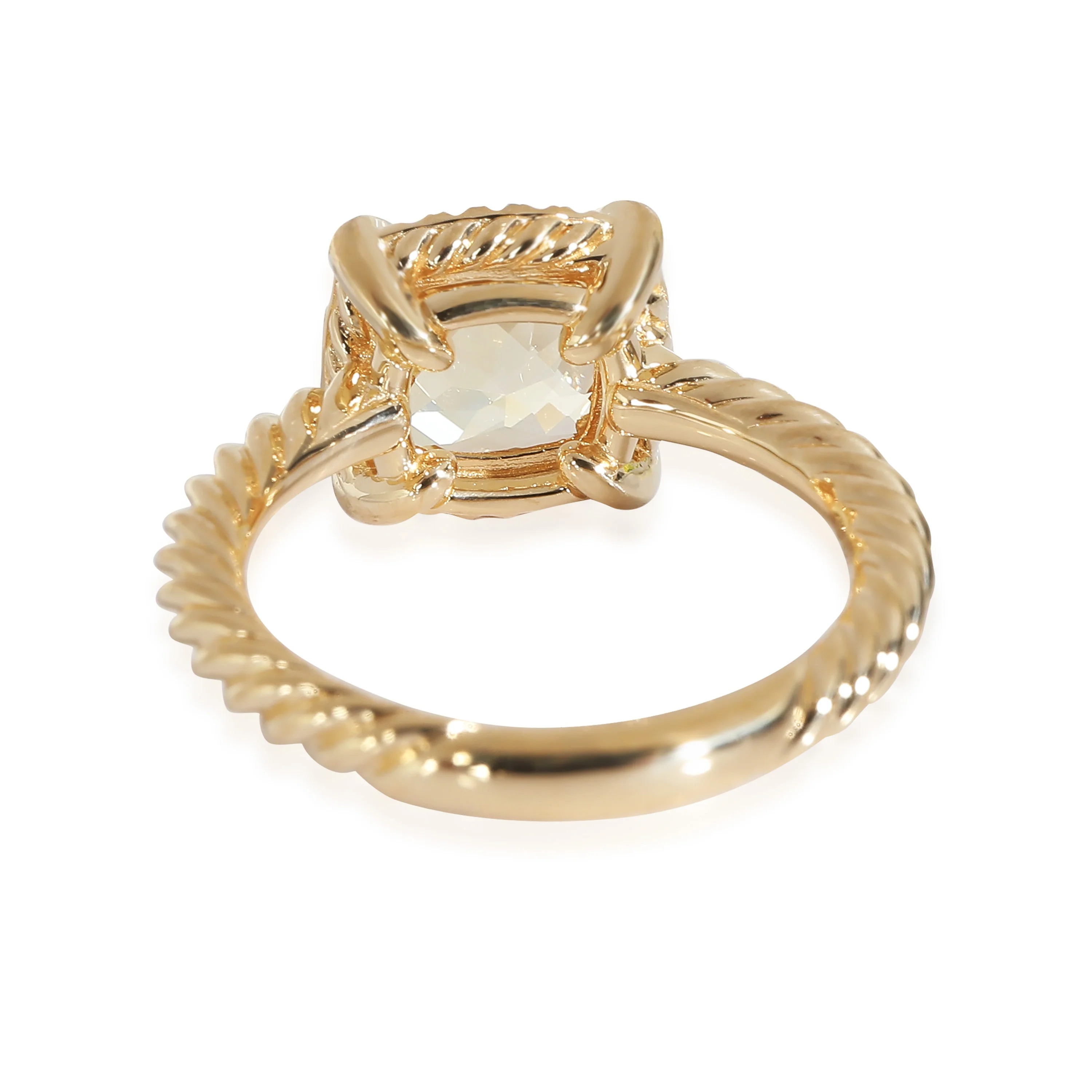 Chatelaine Citrine Fashion Ring in 18k Yellow Gold 0.11 CTW - Image 4
