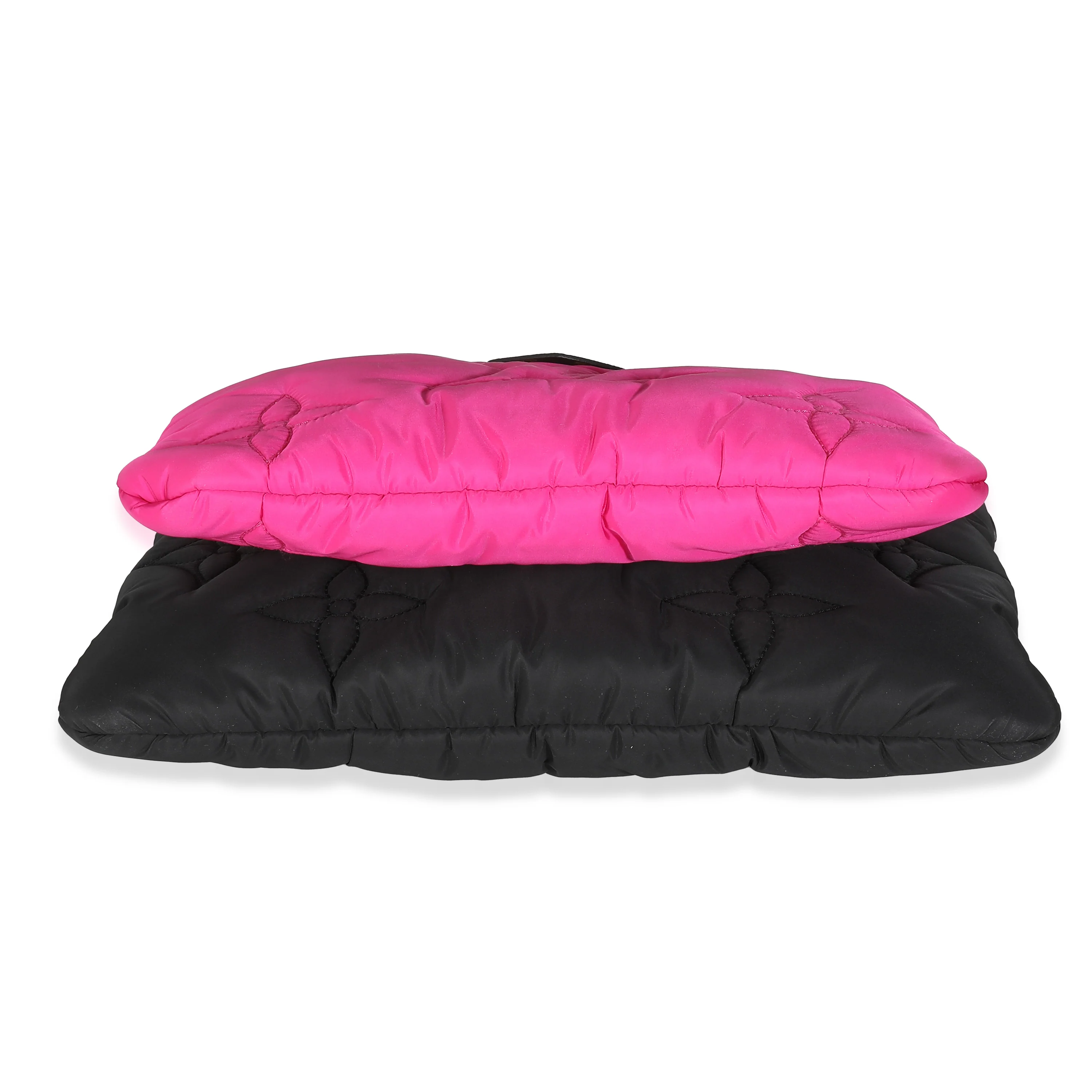 Black Fuchsia Econyl Monogram Maxi Multi Pochette Accessories - Image 4