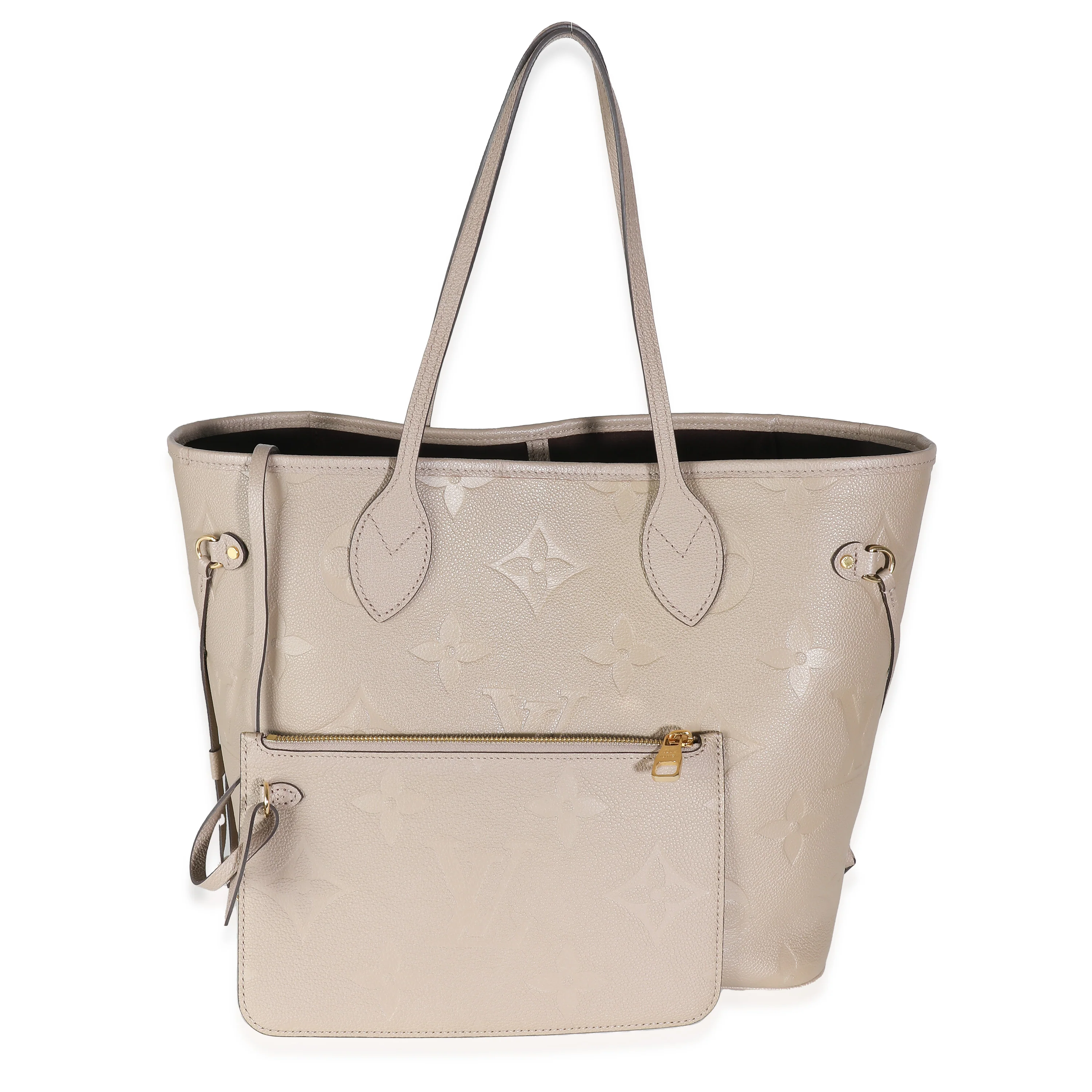 Tourterelle Giant Empreinte Monogram Neverfull MM