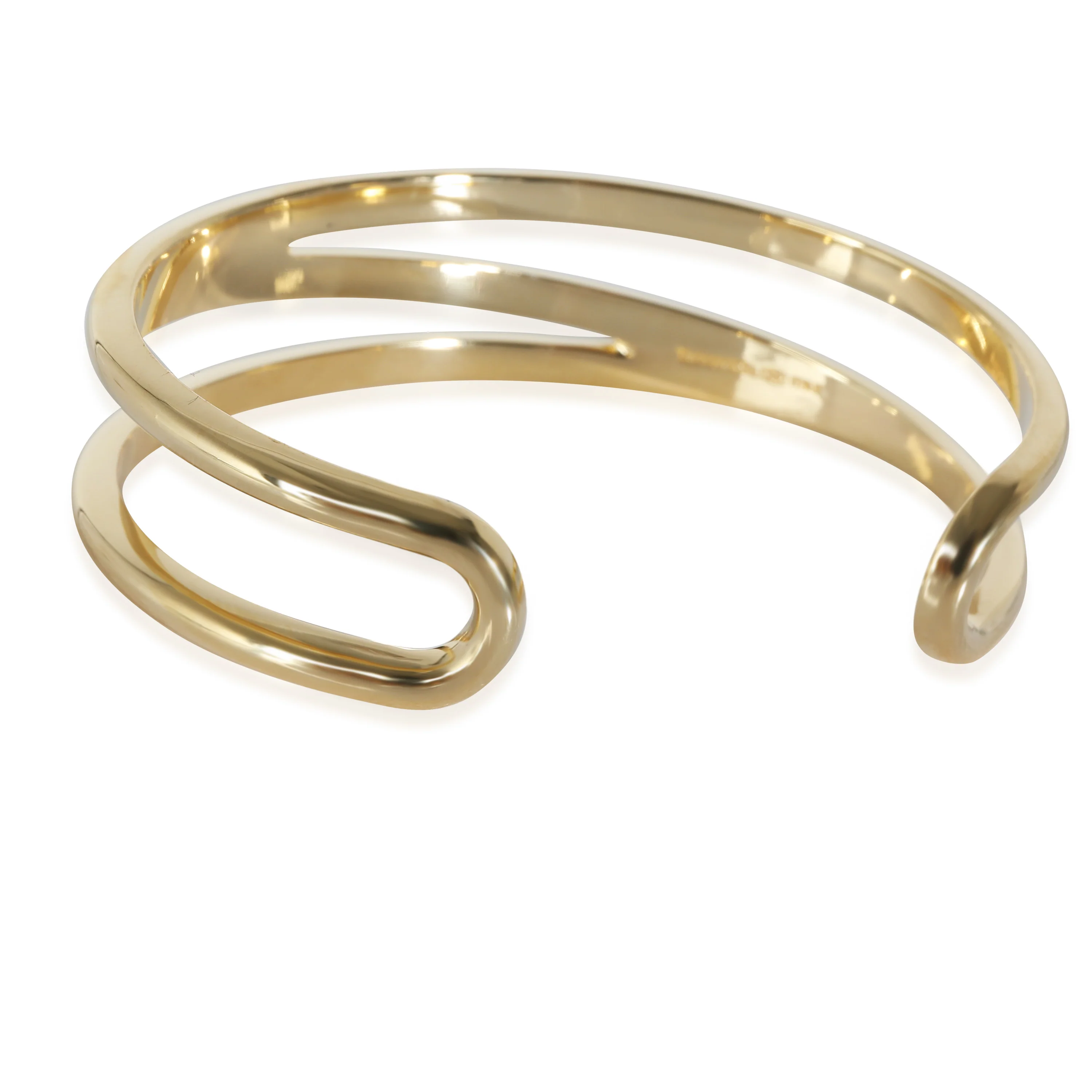 ZigZag Cuff Bracelet in 18KT Yellow Gold - Image 4