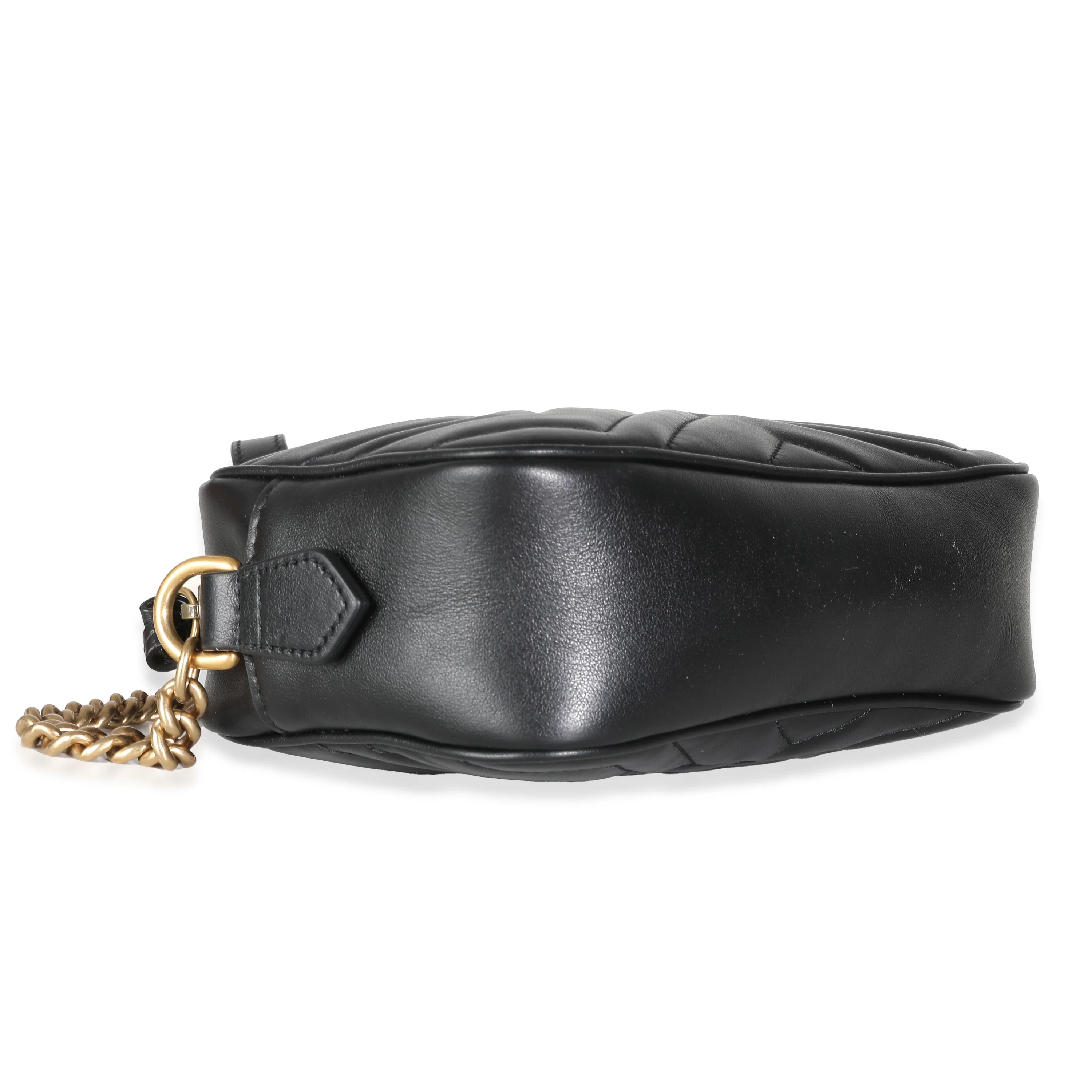 Black Matelasse Mini GG Marmont Camera Bag - Image 6