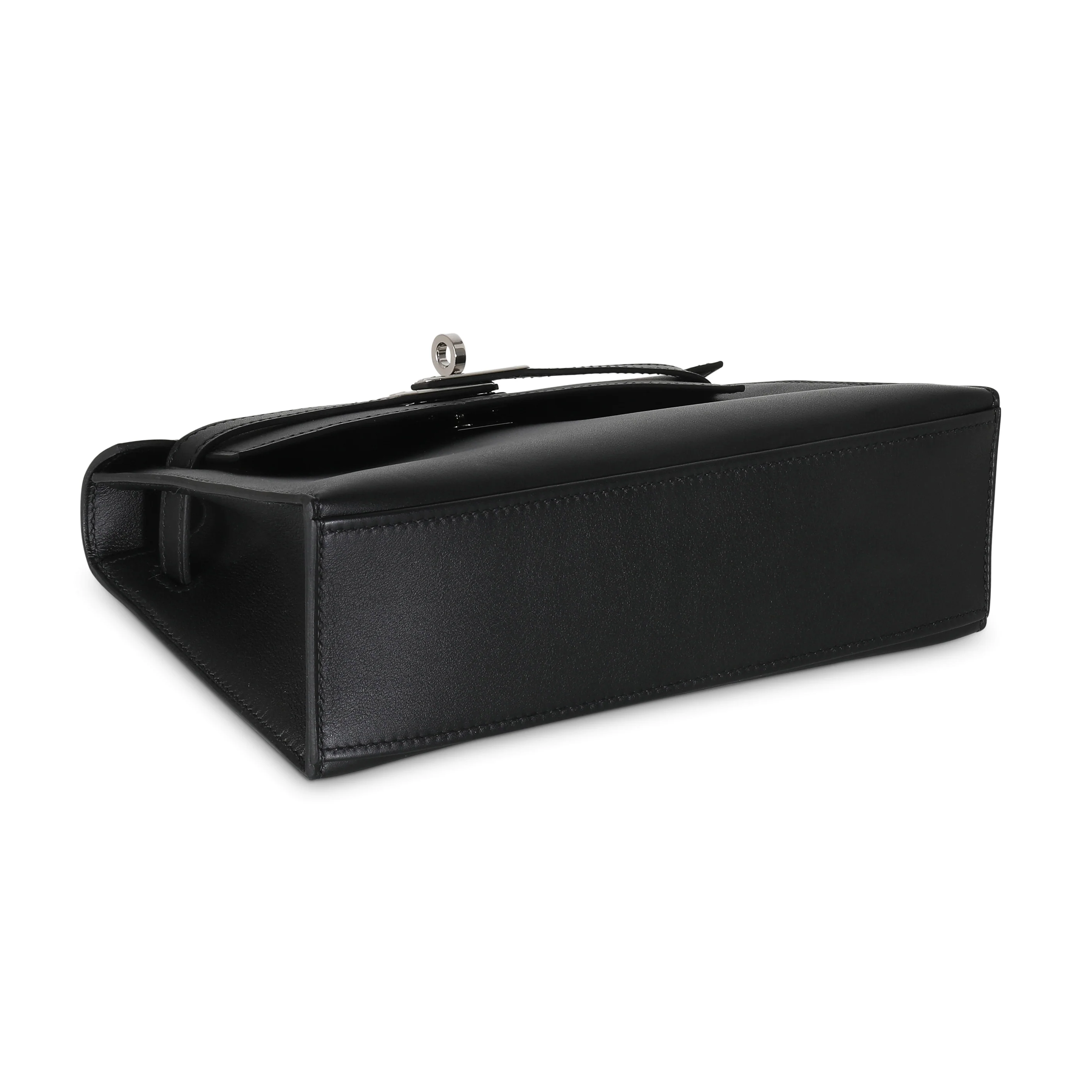 Black Swift Kelly Pochette PHW - Image 6