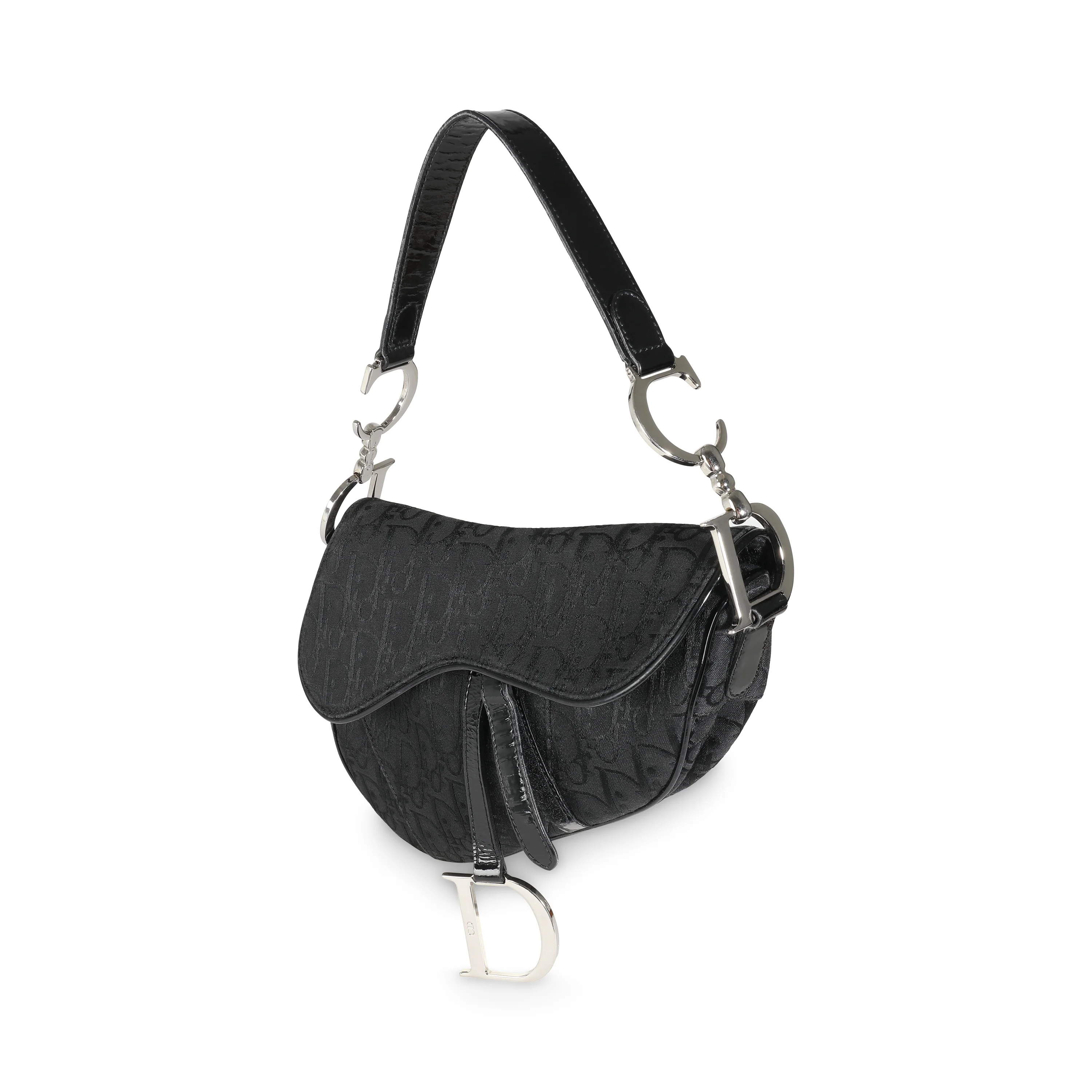 Black Diorissimo Canvas Medium Saddle Bag - Image 2
