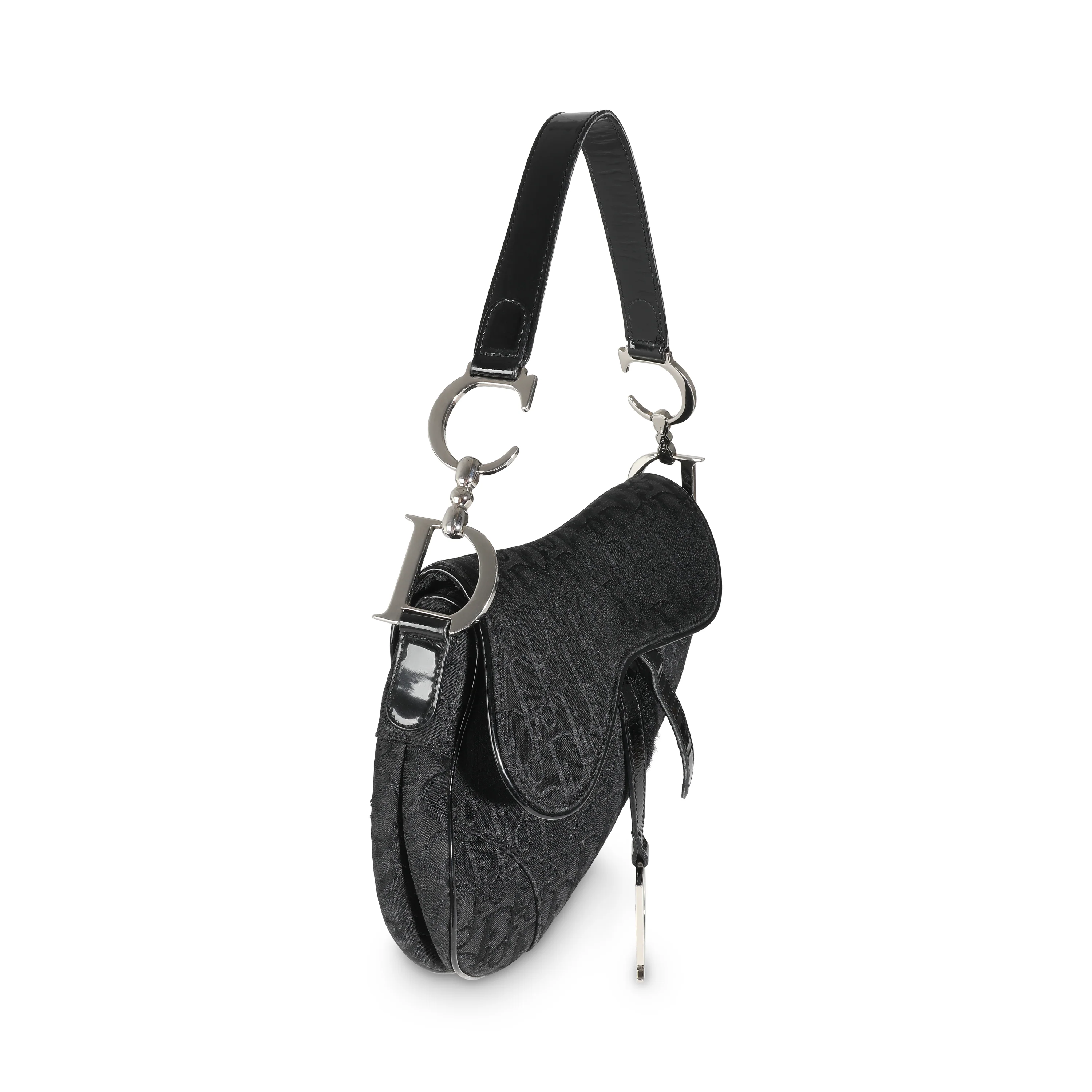Black Diorissimo Canvas Medium Saddle Bag - Image 3
