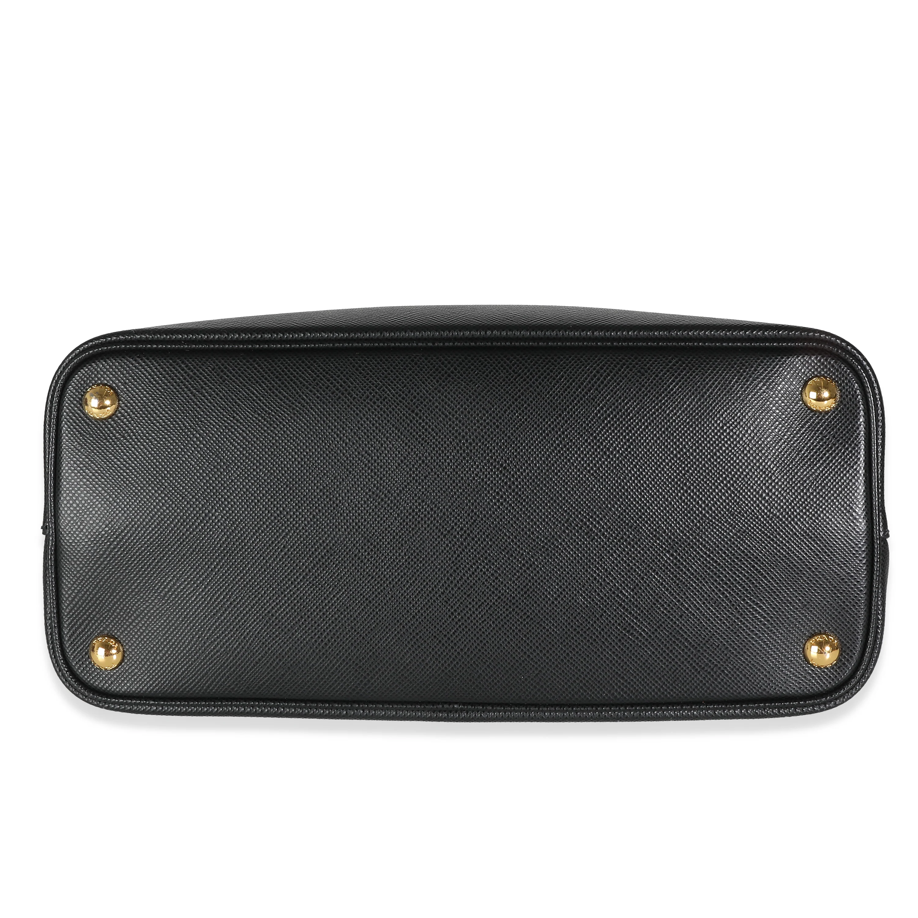Black Saffiano Cuir Medium Double Tote - Image 5