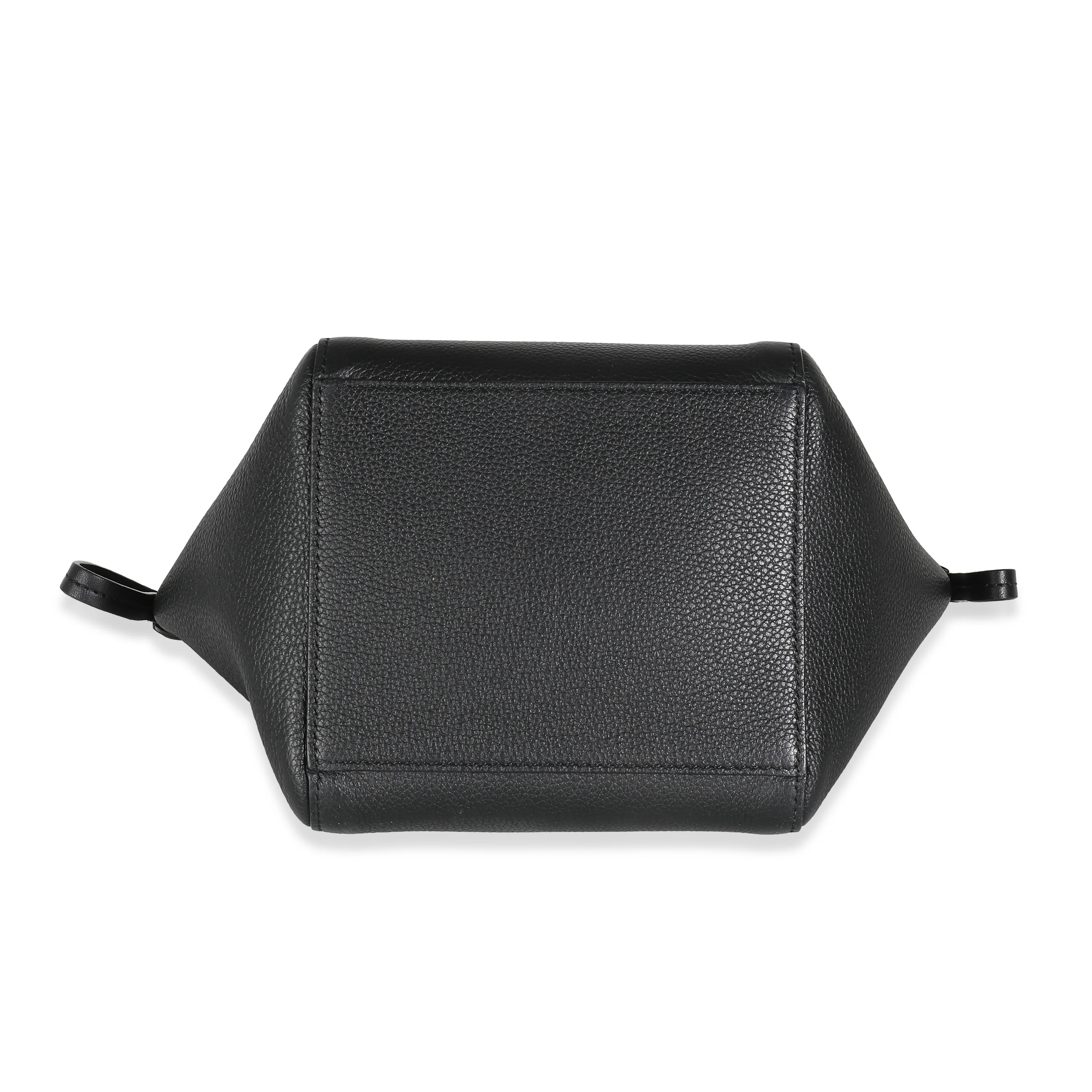 Black Vitello Mini Origami Tote - Image 5
