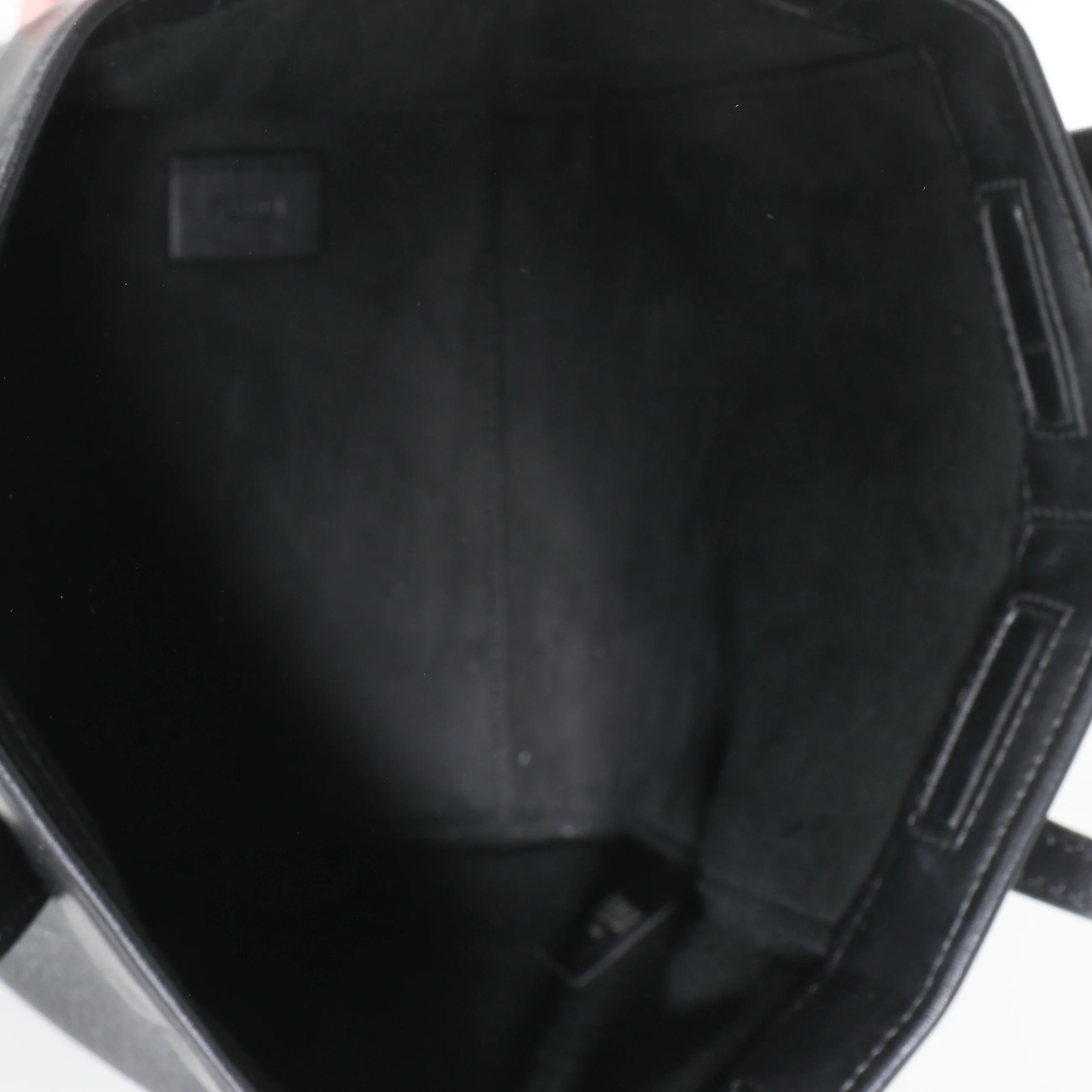 Black Vitello Mini Origami Tote - Image 8