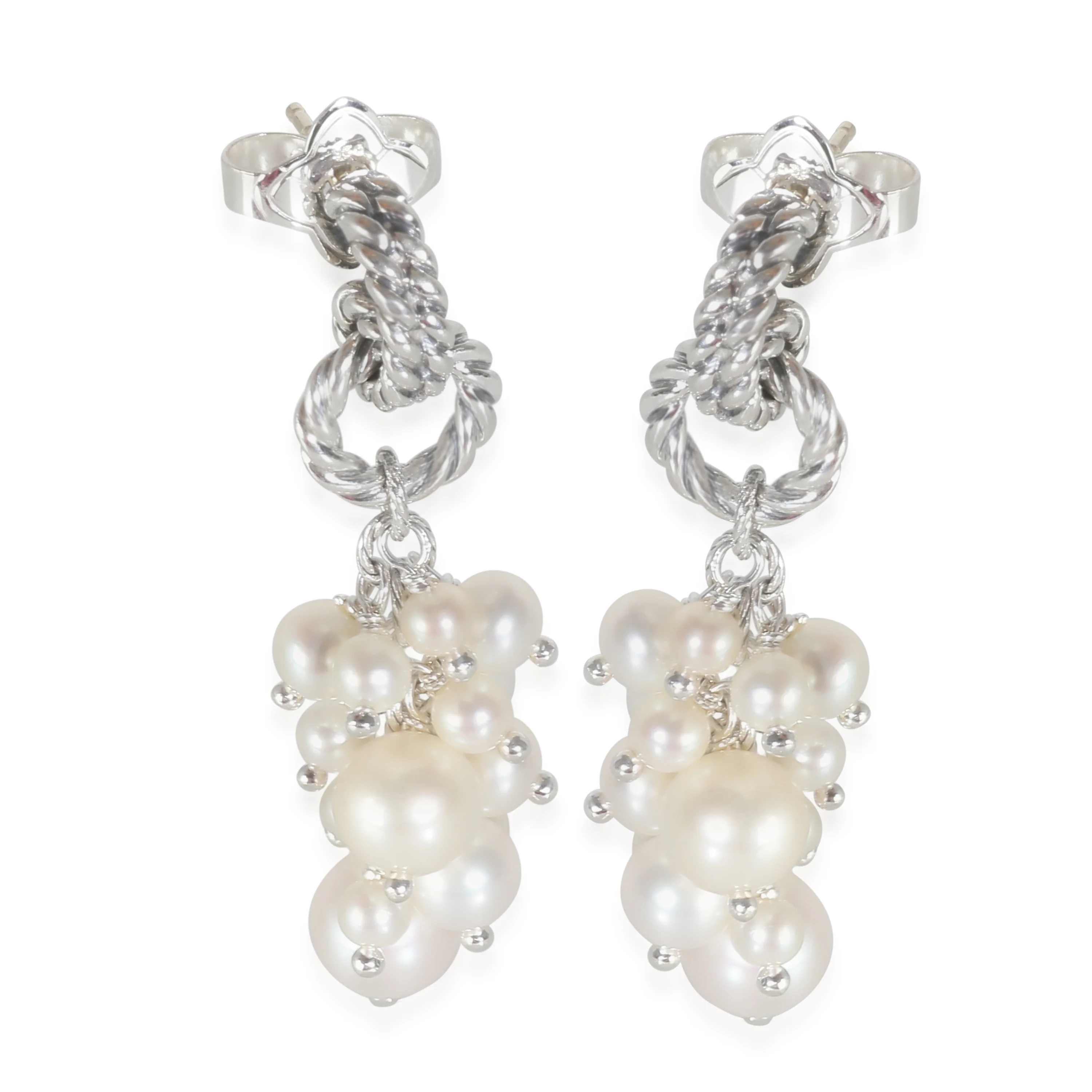 Copella Pearl Earrings in Sterling Silver
