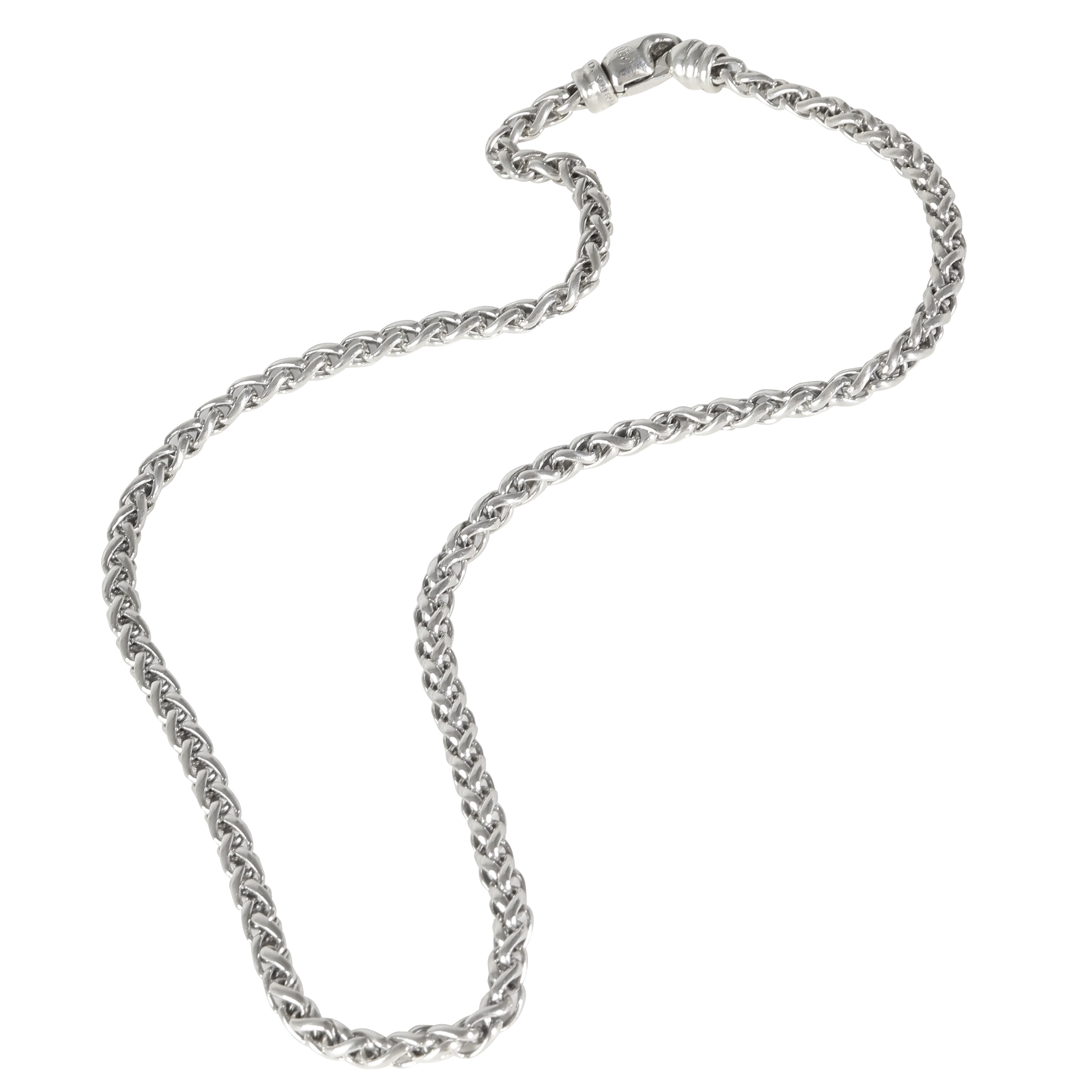 4mm Wheat Chain Necklace in  Sterling Silver - Image 3